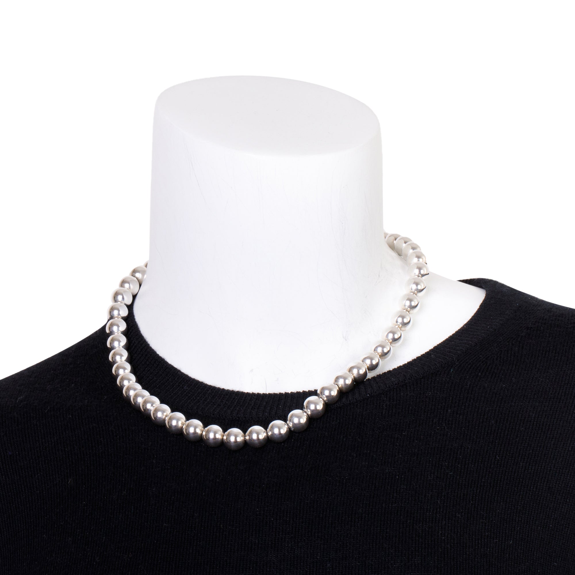 Tiffany & Co. Sterling Silver 10 MM HardWear Ball Necklace