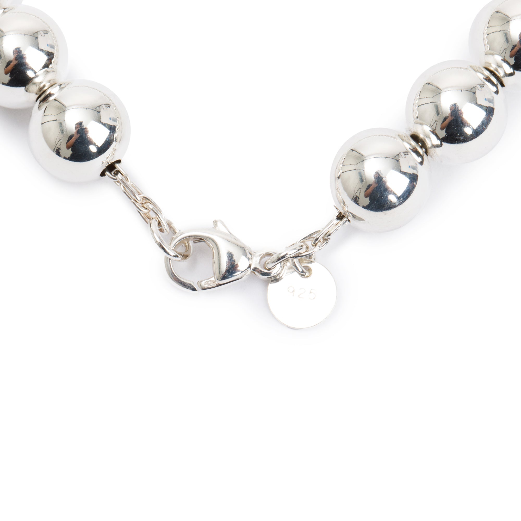 Tiffany & Co. Sterling Silver 10 MM HardWear Ball Necklace