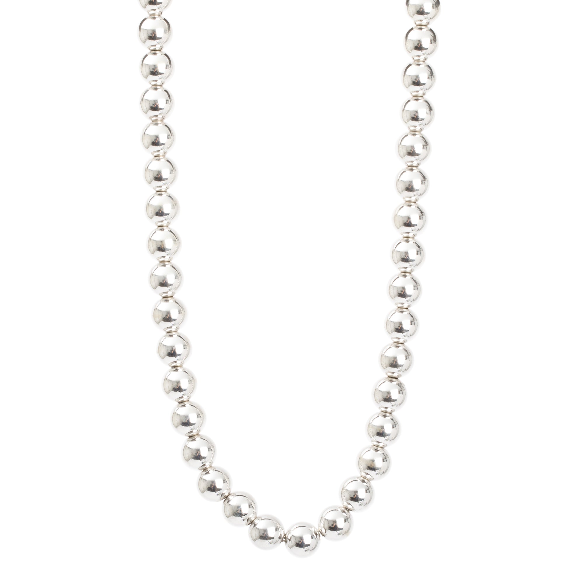 Tiffany & Co. Sterling Silver 10 MM HardWear Ball Necklace