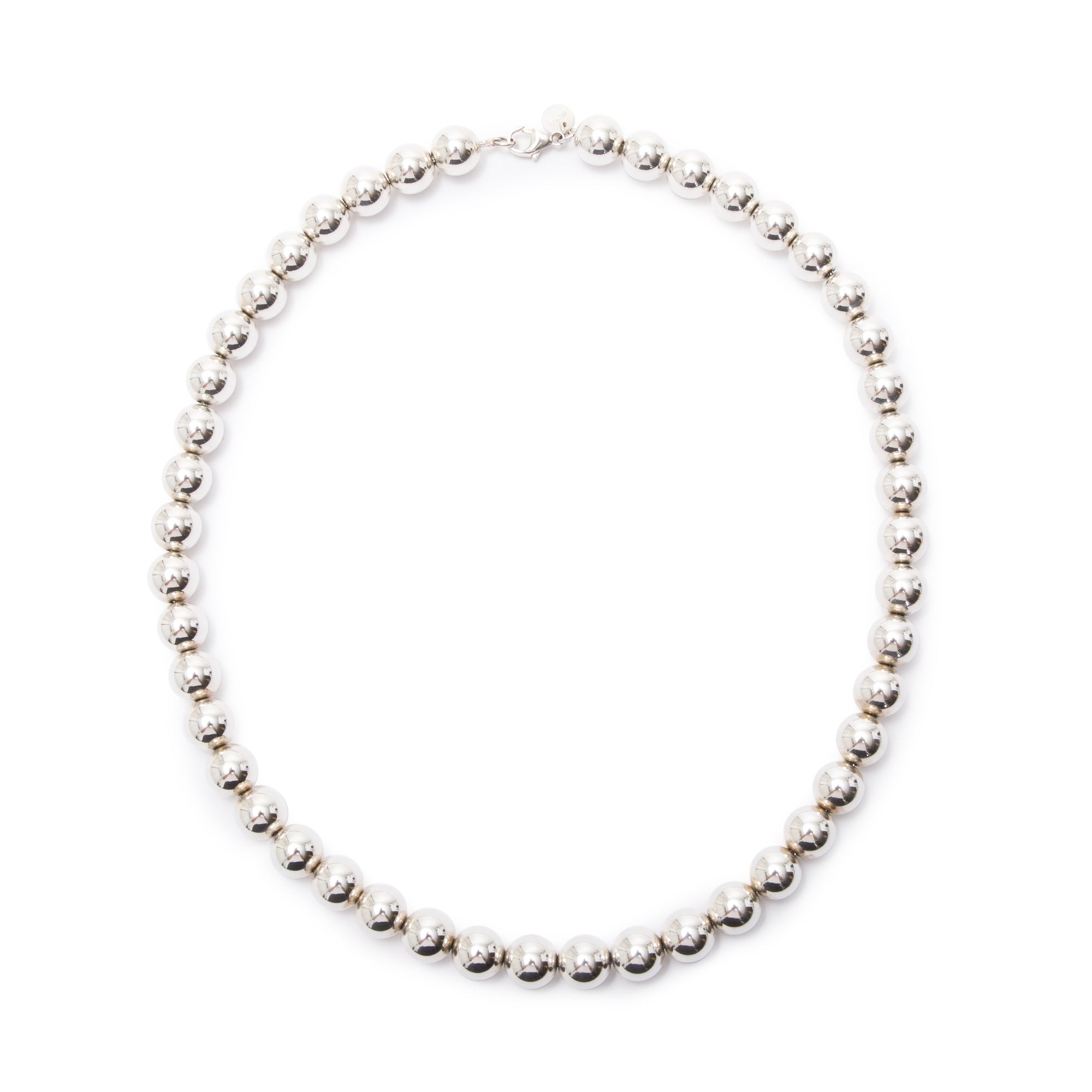 Tiffany & Co. Sterling Silver 10 MM HardWear Ball Necklace