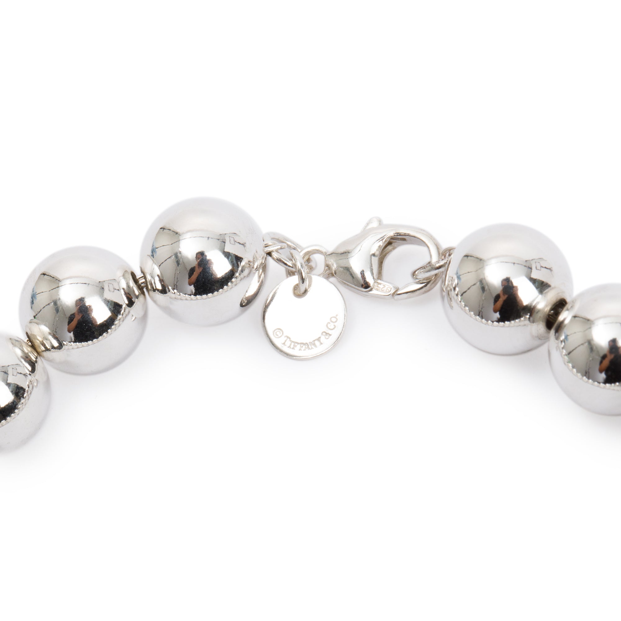 Tiffany & Co. Sterling Silver 10 mm HardWear Ball Bracelet
