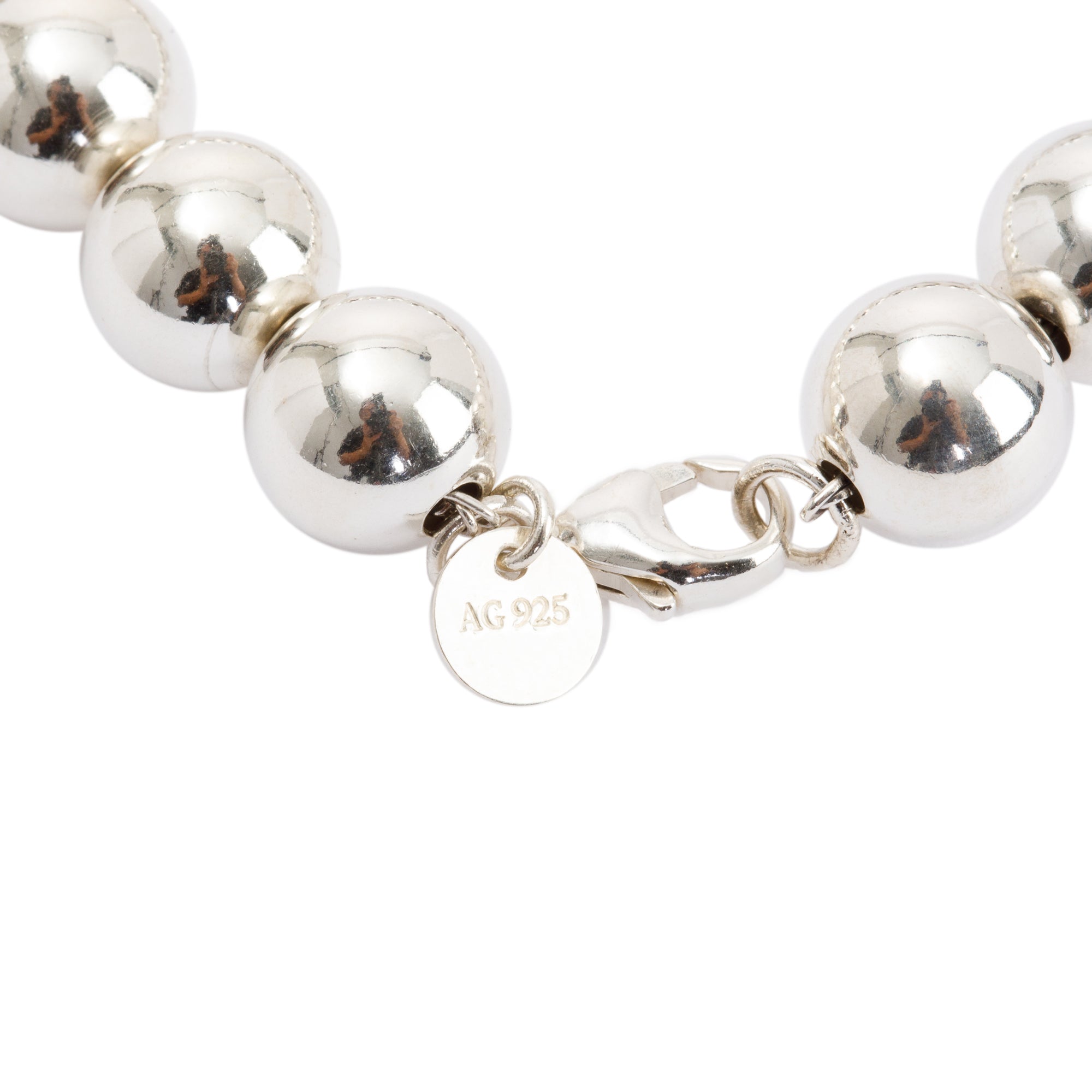 Tiffany & Co. Sterling Silver 10 mm HardWear Ball Bracelet