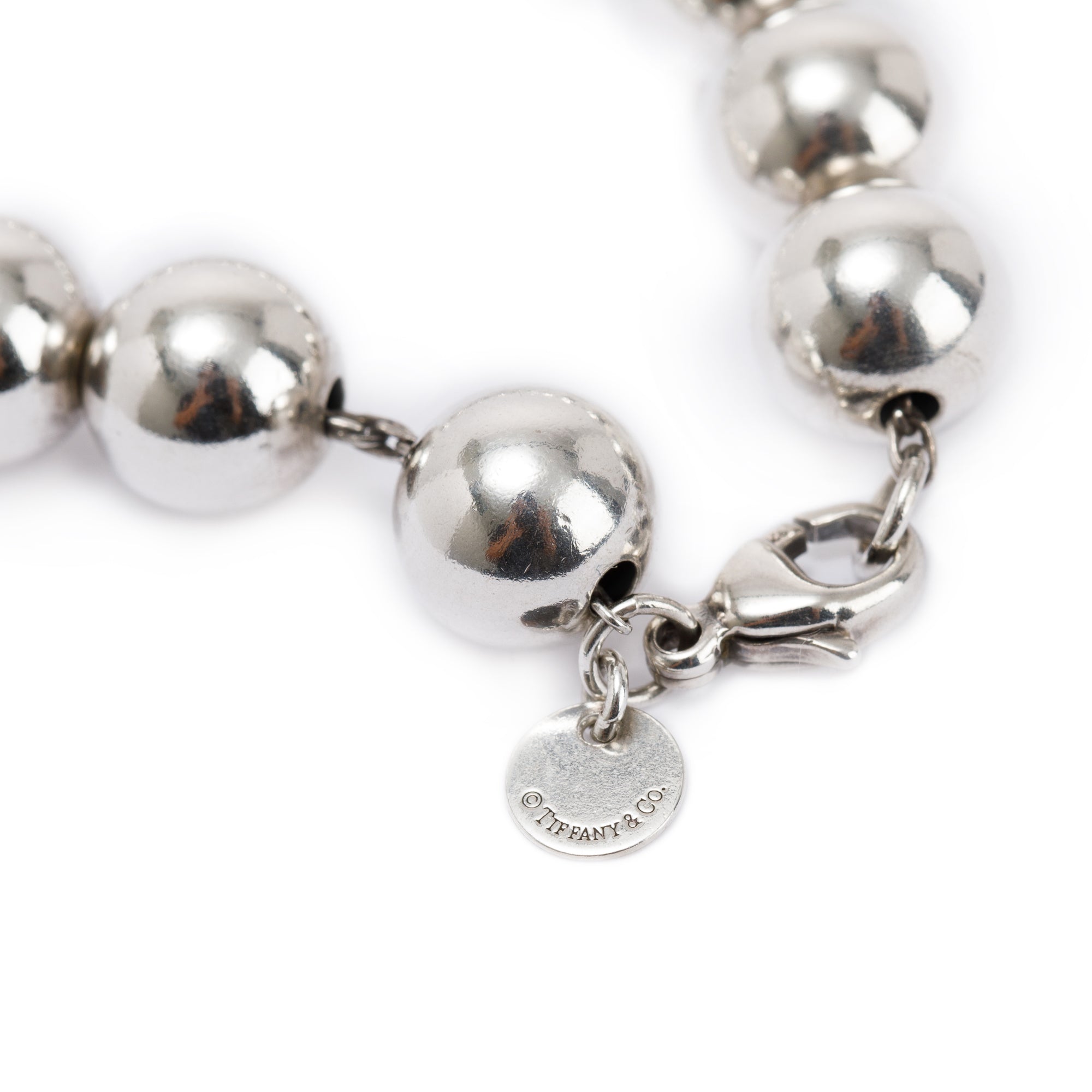 Tiffany & Co. Sterling Silver 10 mm HardWear Ball Bracelet