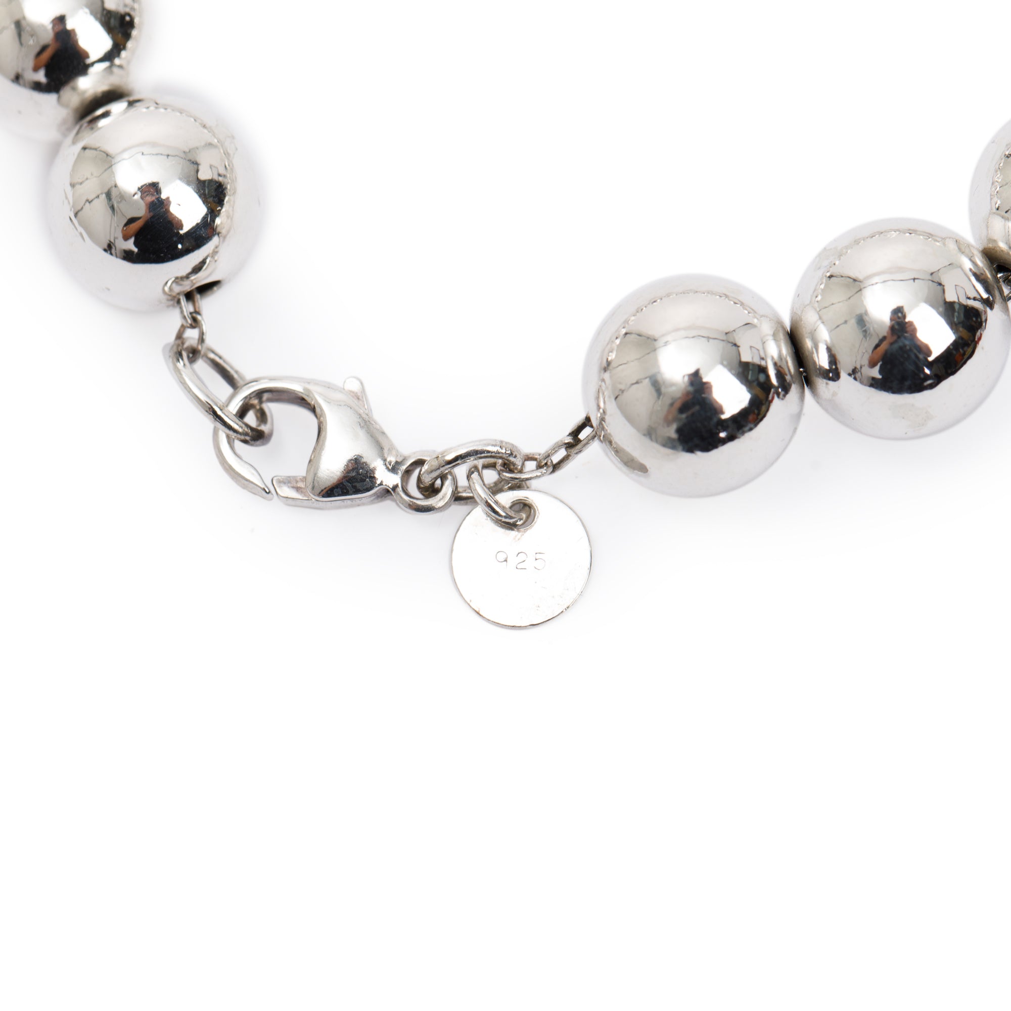Tiffany & Co. Sterling Silver 10 mm HardWear Ball Bracelet
