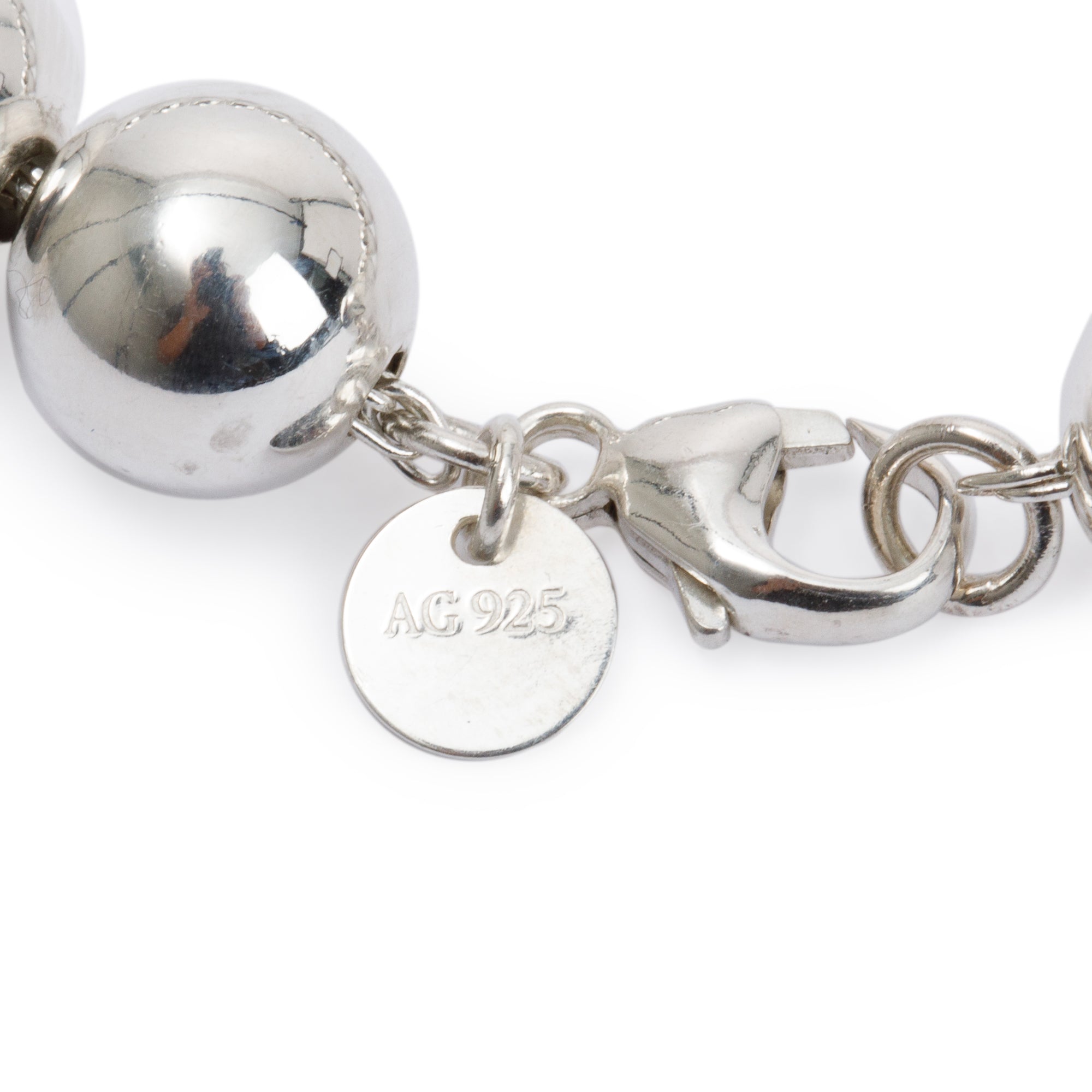Tiffany & Co. Sterling Silver 10 mm HardWear Ball Bracelet