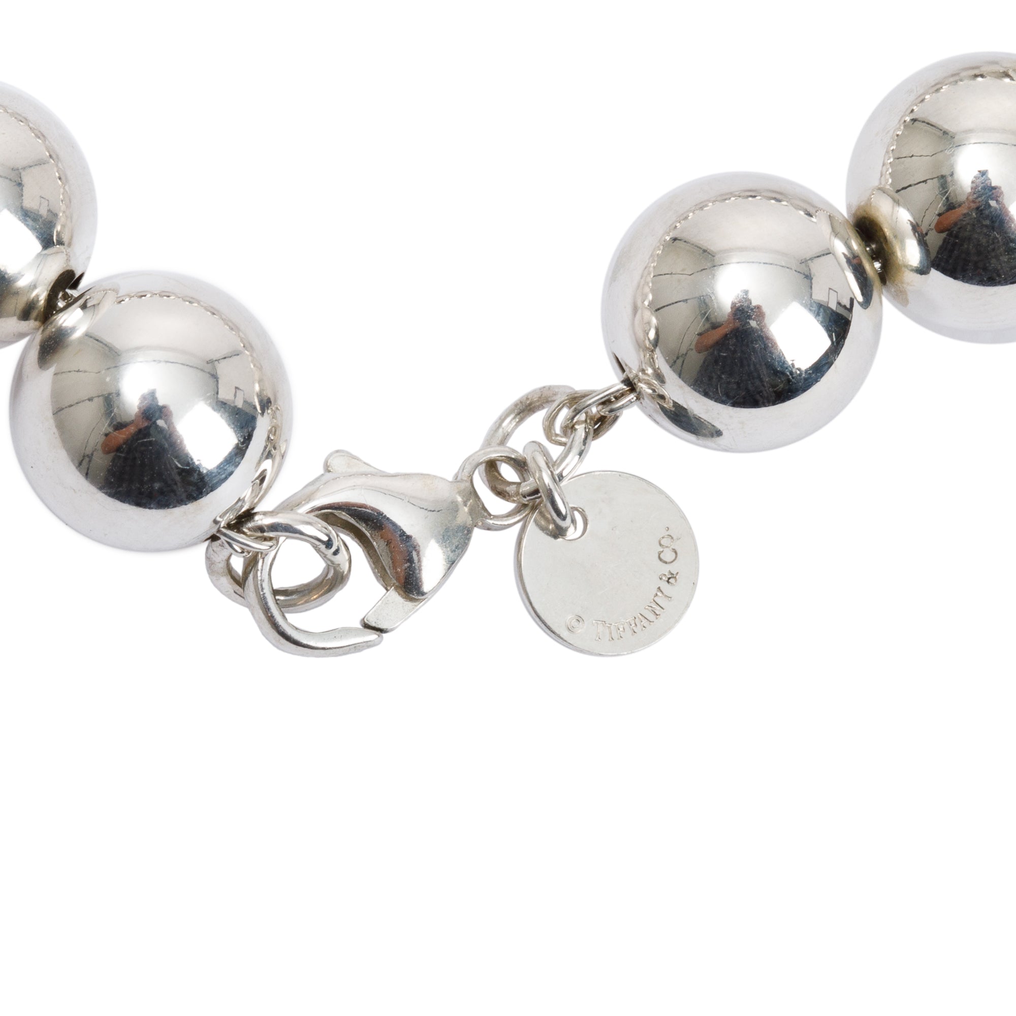 Tiffany & Co. Sterling Silver 10 mm HardWear Ball Bracelet