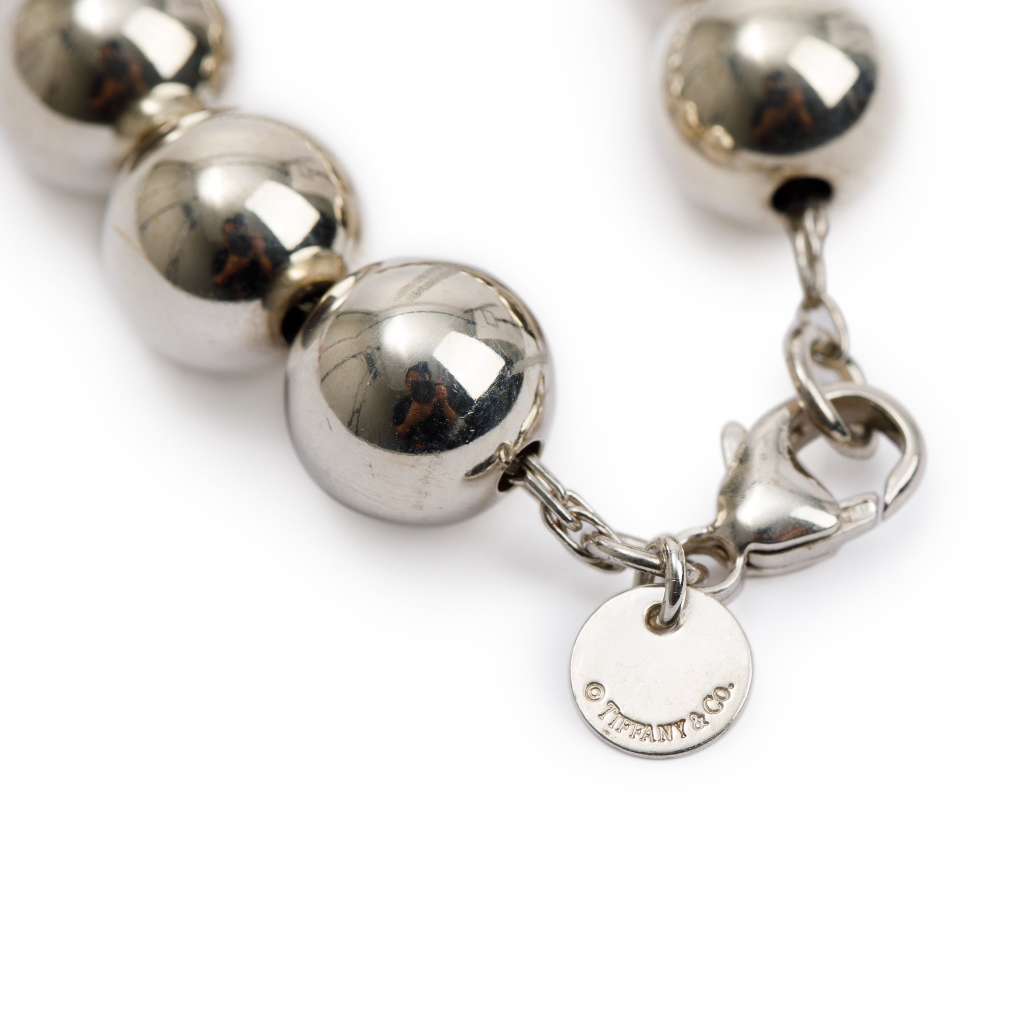 Tiffany & Co. Sterling Silver 10 mm HardWear Ball Bracelet