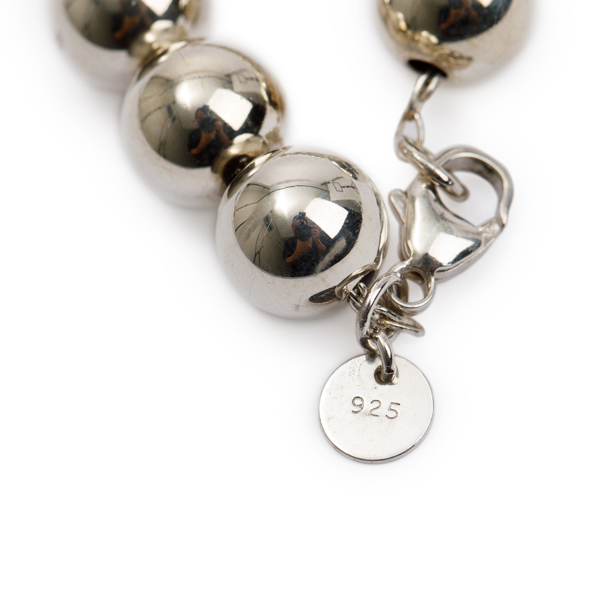 Tiffany & Co. Sterling Silver 10 mm HardWear Ball Bracelet