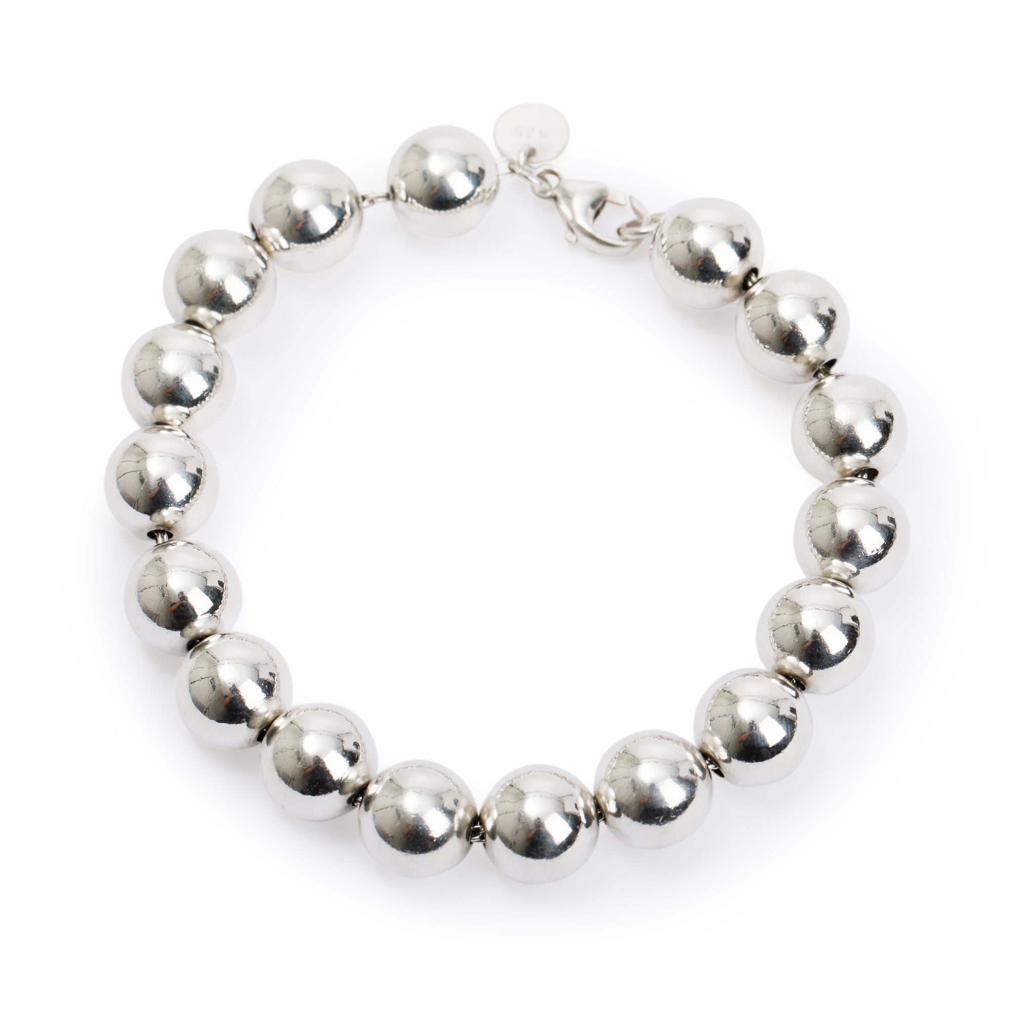 Tiffany & Co. Sterling Silver 10 mm HardWear Ball Bracelet