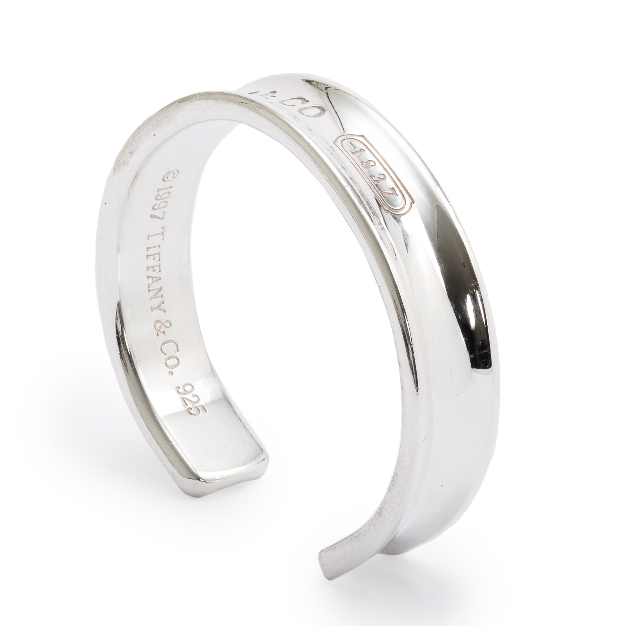 Tiffany & Co. Sterling Silver 1837 12 MM Cuff