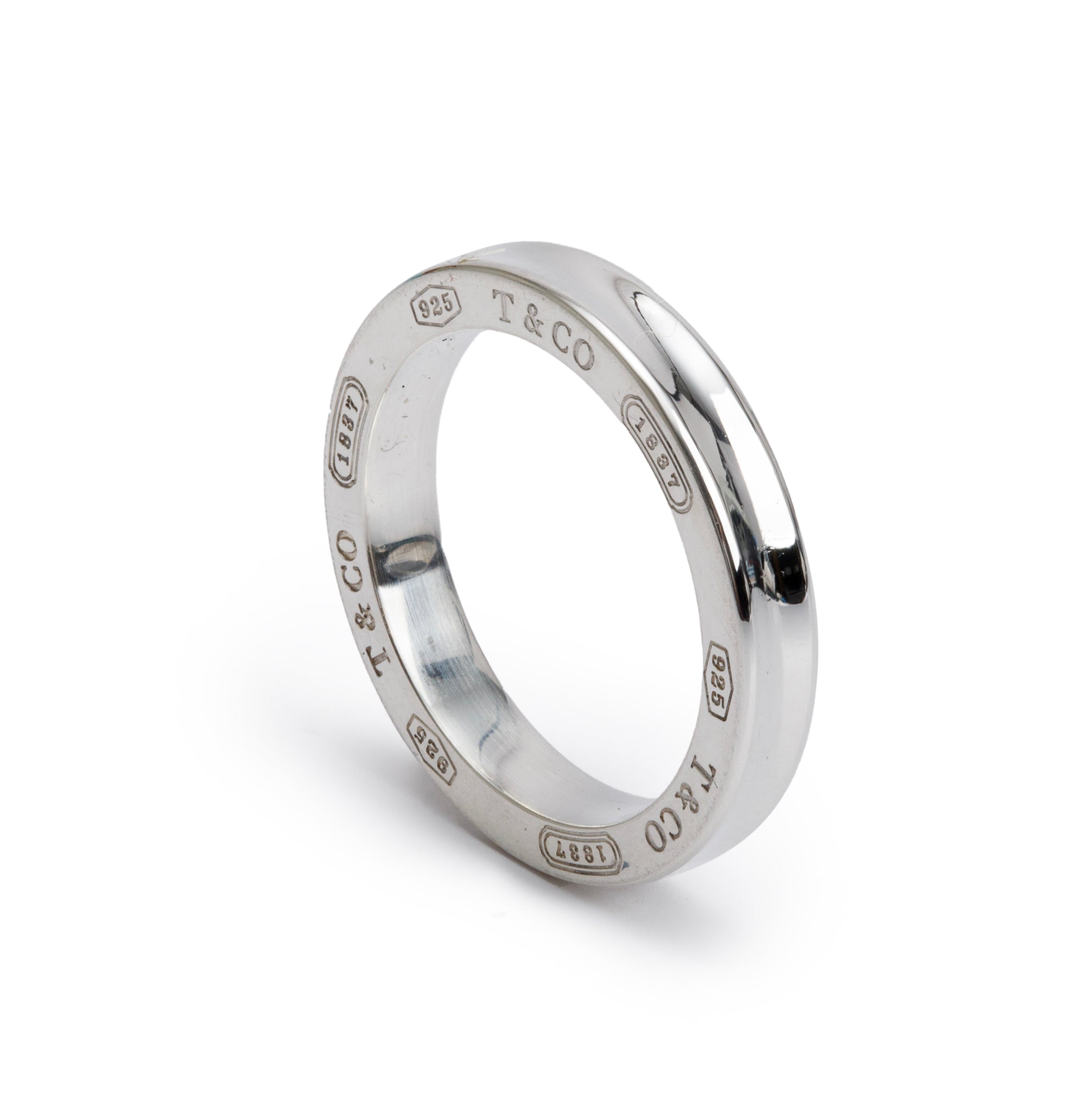 Tiffany & Co. Sterling Silver 1837 Band Ring, Size 6.5