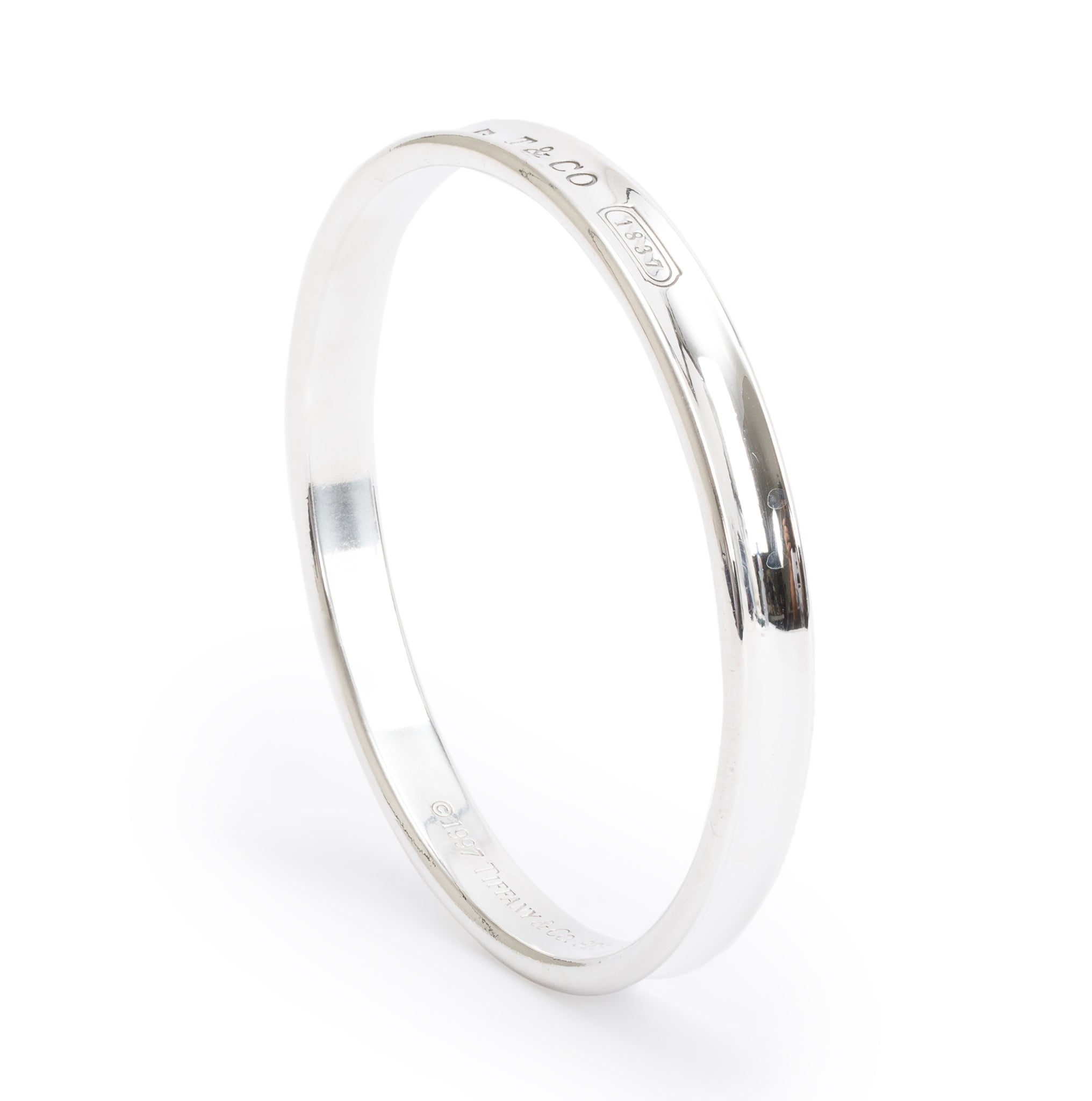 Tiffany & Co. Sterling Silver 1837 Bangle Bracelet