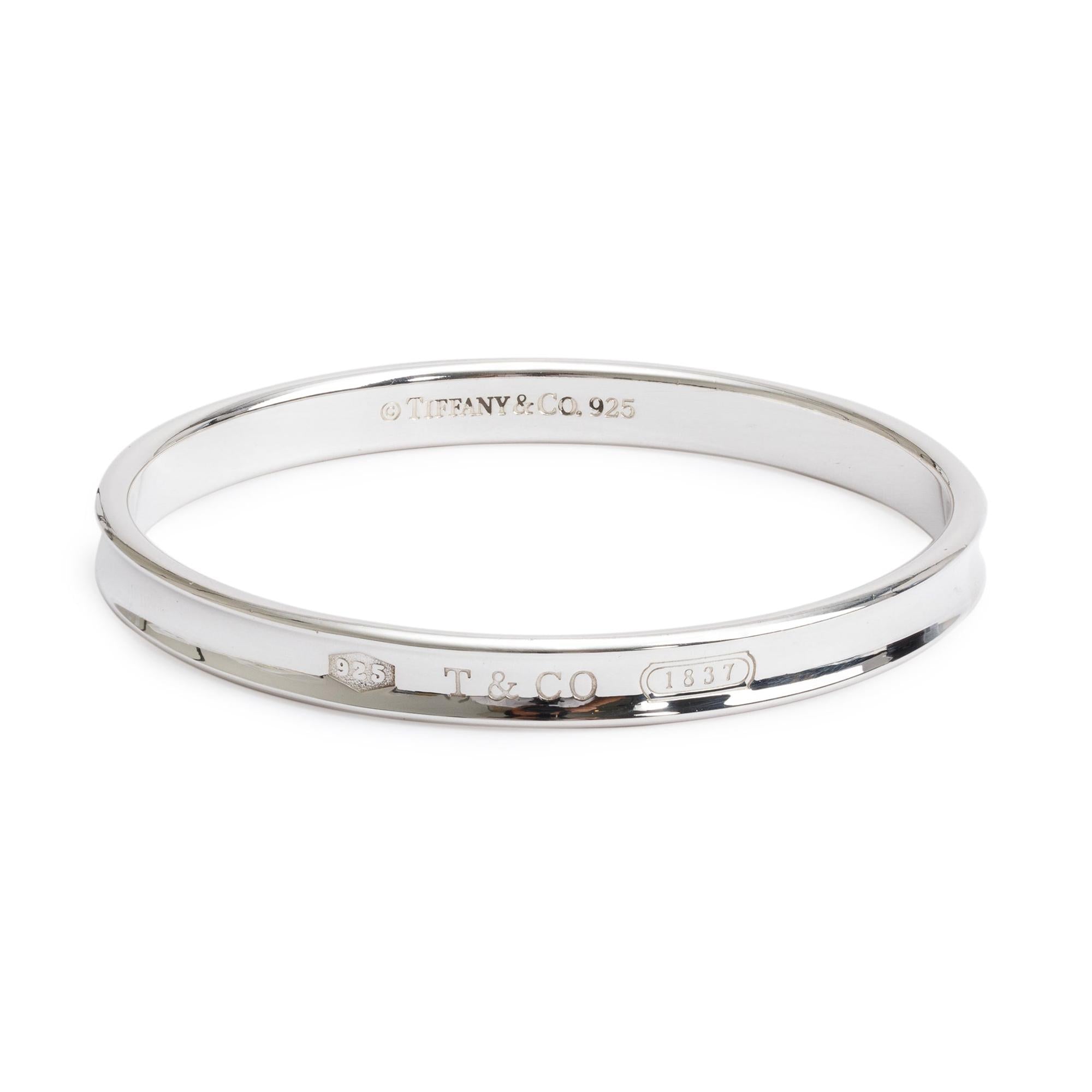 Tiffany & Co. Sterling Silver 1837 Bangle Bracelet