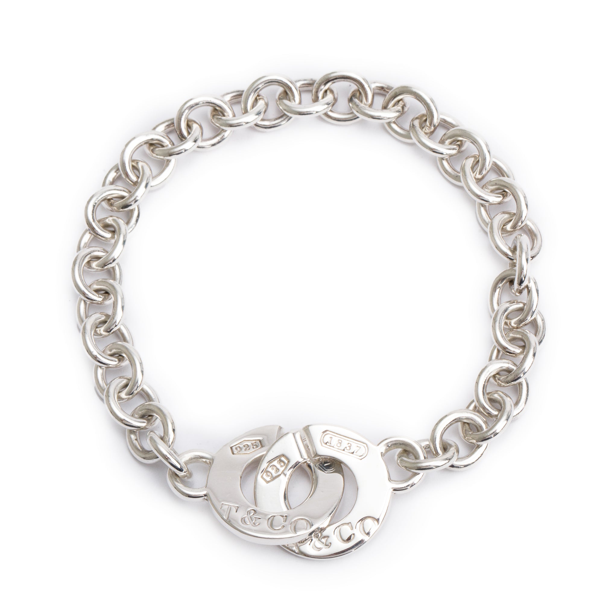 Tiffany & Co. Sterling Silver 1837 Interlocking Circles Bracelet