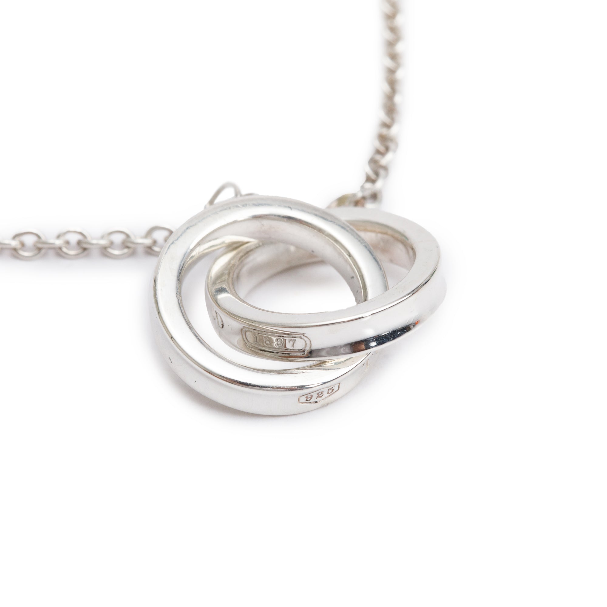 Tiffany & Co. Sterling Silver 1837 Interlocking Circles Chain Bracelet