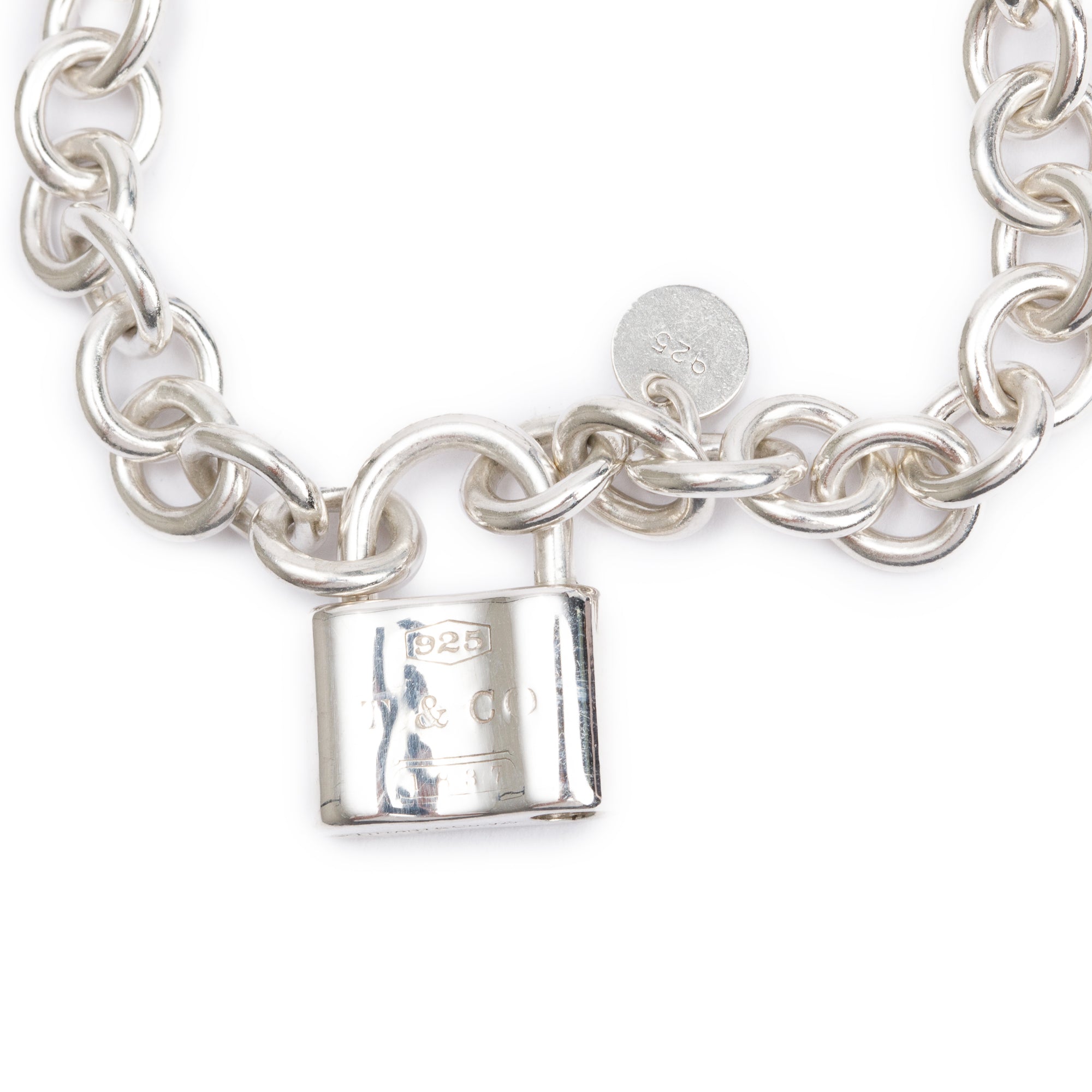 Tiffany & Co. Sterling Silver 1837 Lock Bracelet