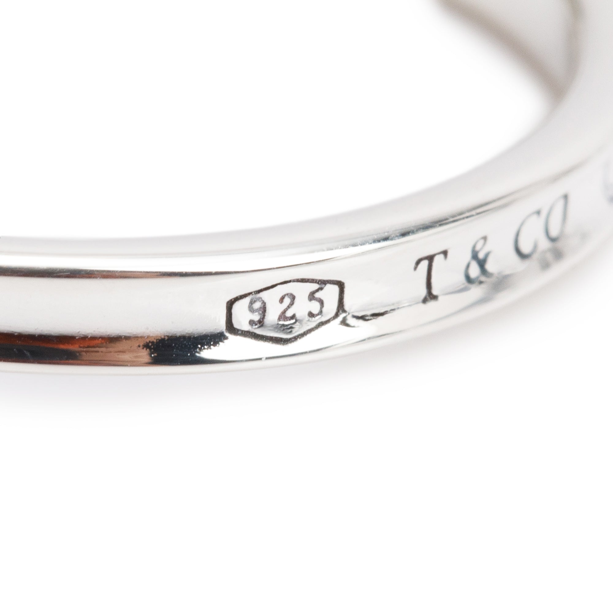 Tiffany & Co. Sterling Silver 1837 Medium Narrow Hoop Earrings