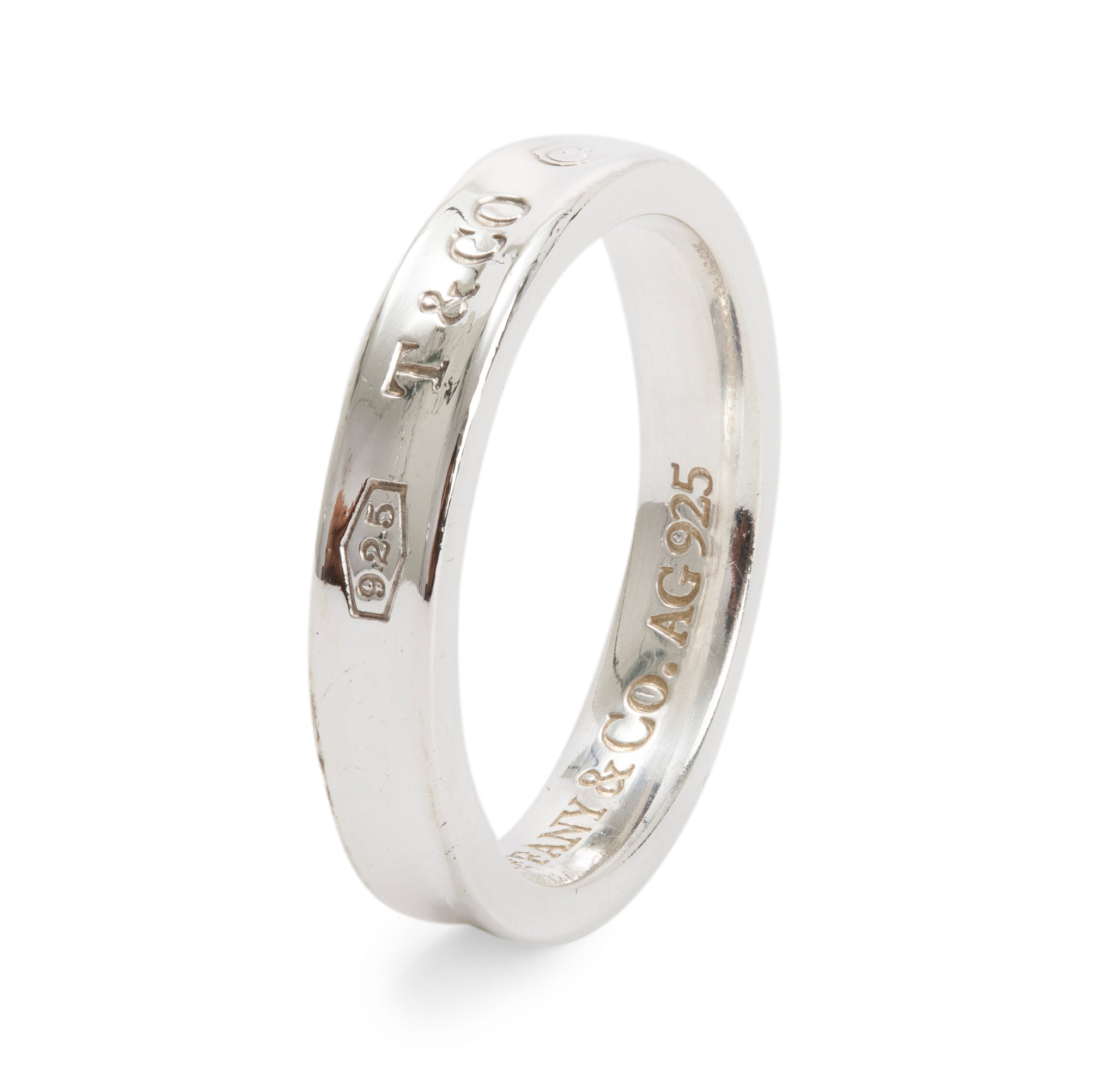 Tiffany & Co. Sterling Silver 1837 Narrow Ring
