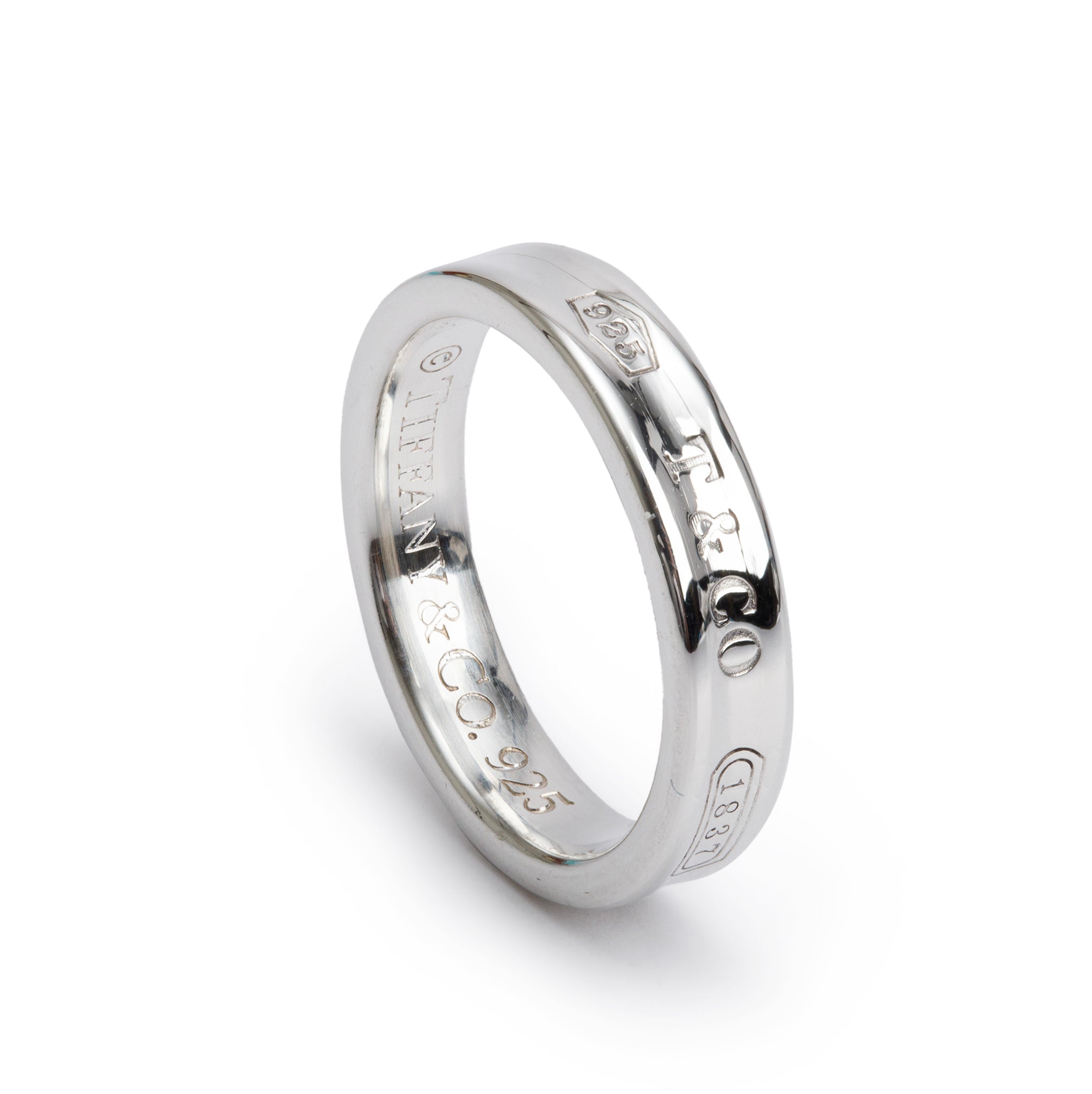 Tiffany & Co. Sterling Silver 1837 Narrow Ring, Size 5