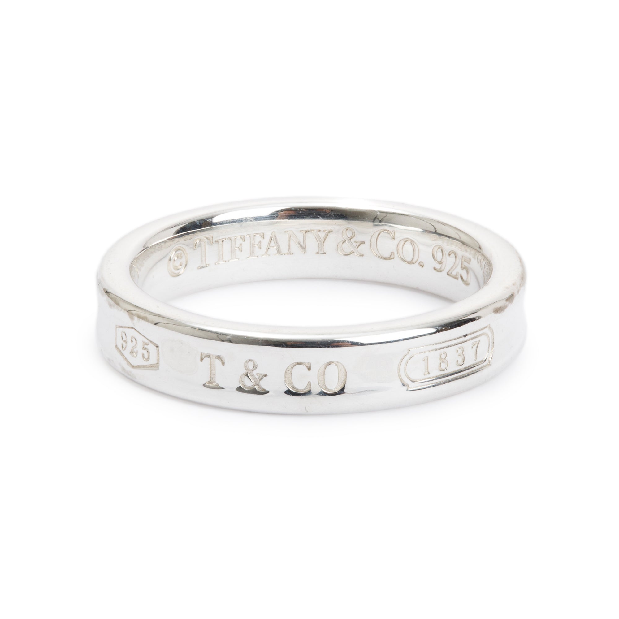 Tiffany & Co. Sterling Silver 1837 Narrow Ring, Size 6
