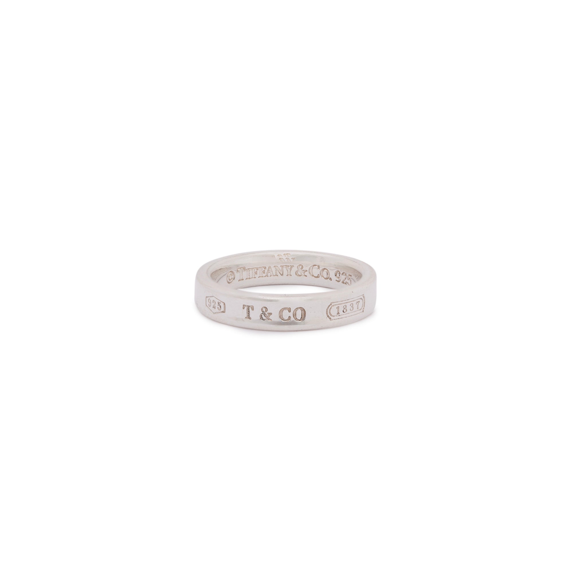 Tiffany & Co. Sterling Silver 1837 Narrow Ring