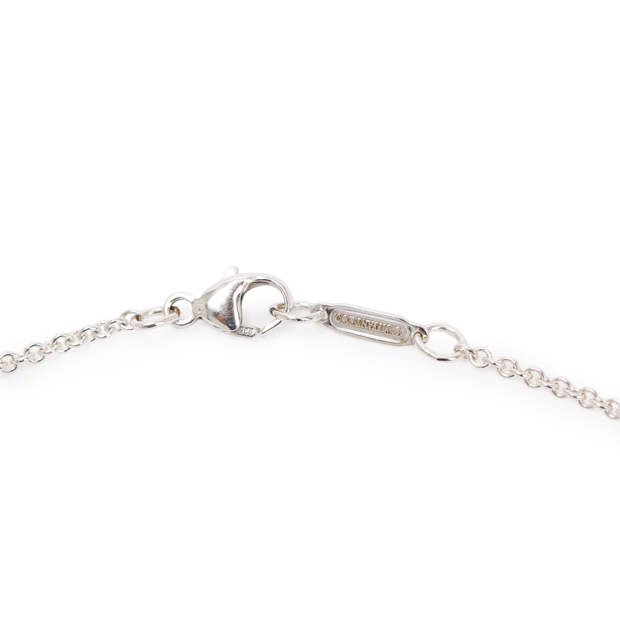 Tiffany & Co. Sterling Silver 1837 Oval Pendant Necklace