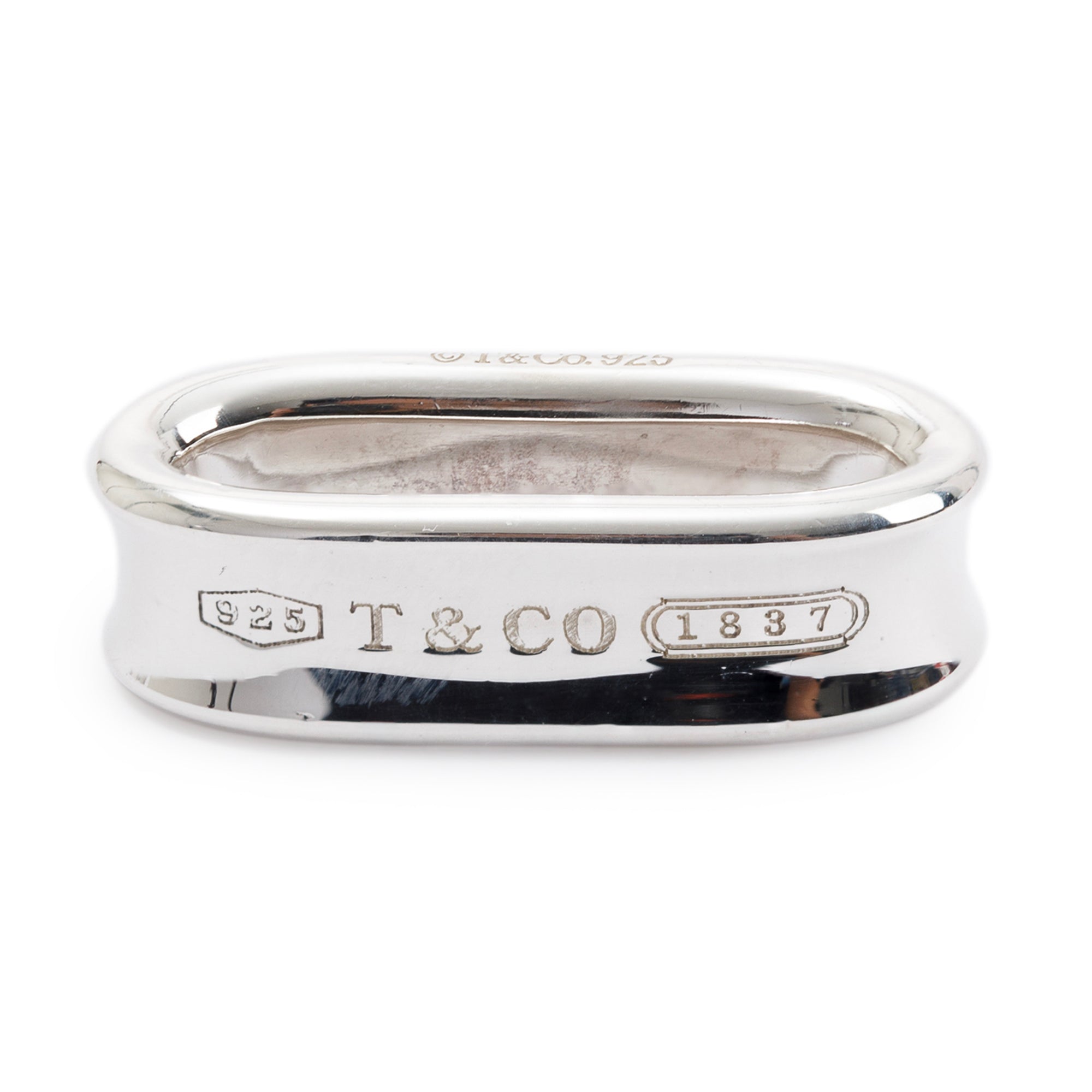 Tiffany & Co. Sterling Silver 1837 Oval Pendant