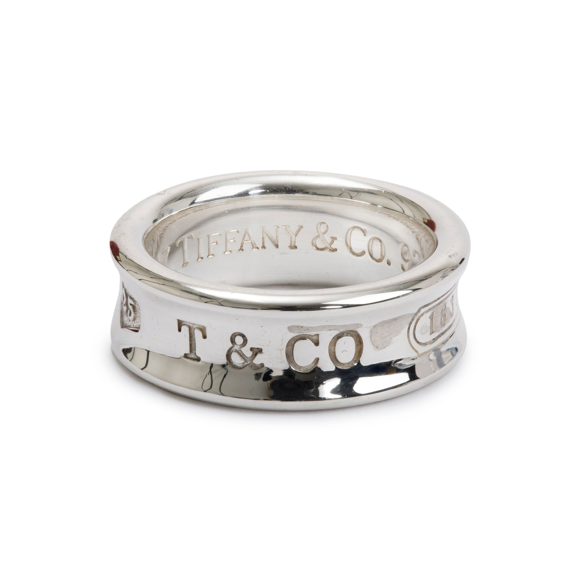 Tiffany & Co. Sterling Silver 1837 Ring, Size 5