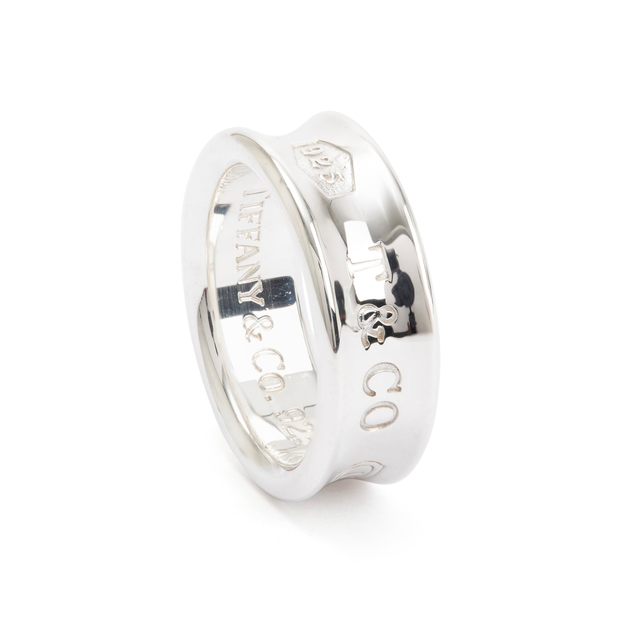 Tiffany & Co. Sterling Silver 1837 Ring, Size 5.5