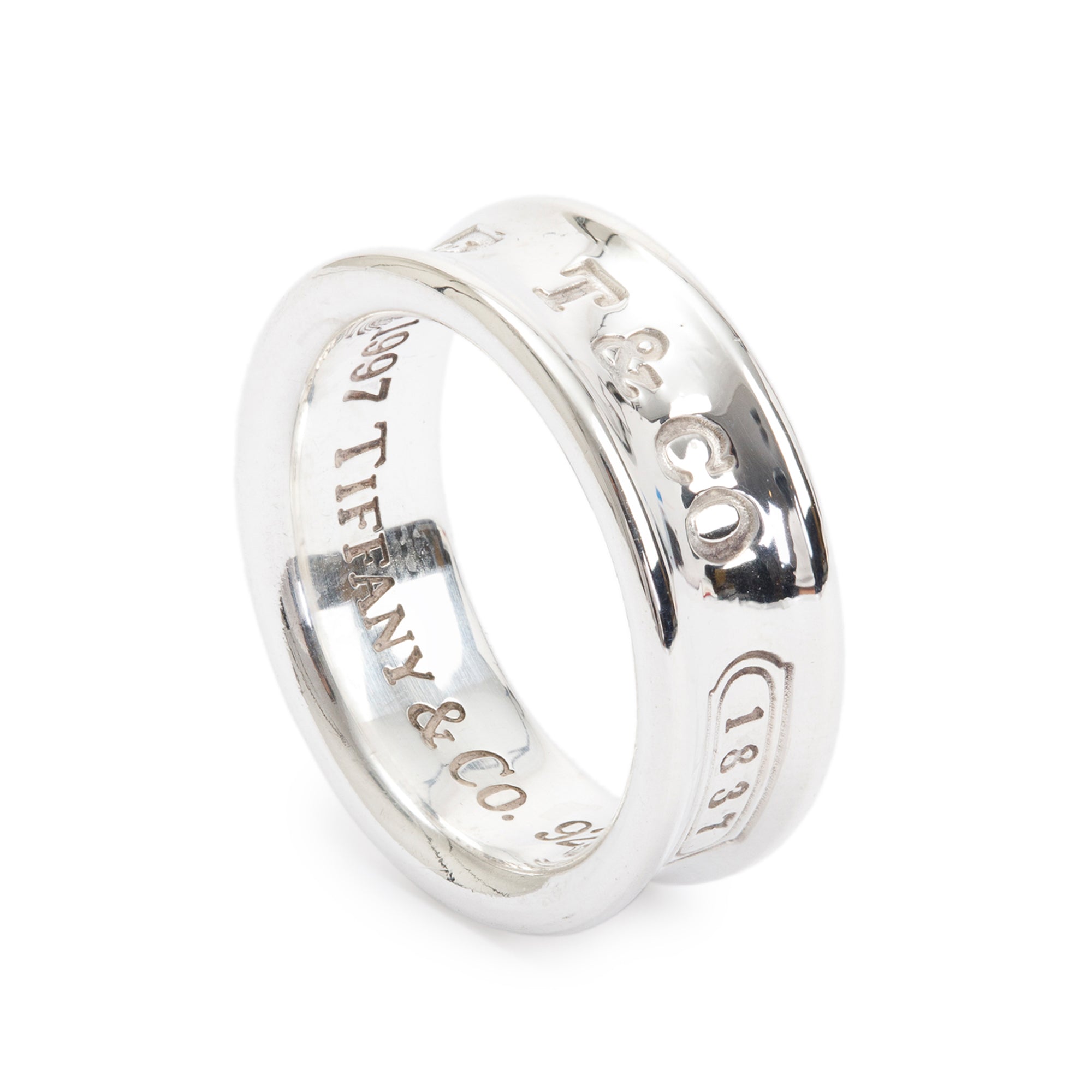 Tiffany & Co. Sterling Silver 1837 Ring, Size 6