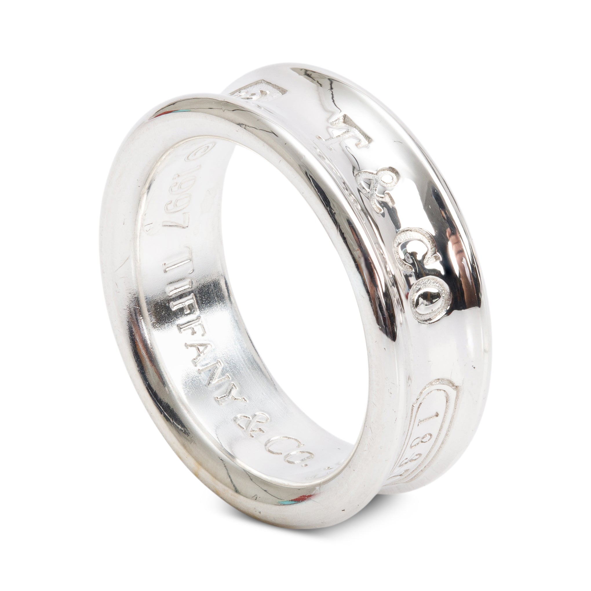 Tiffany & Co. Sterling Silver 1837 Ring, Size 6