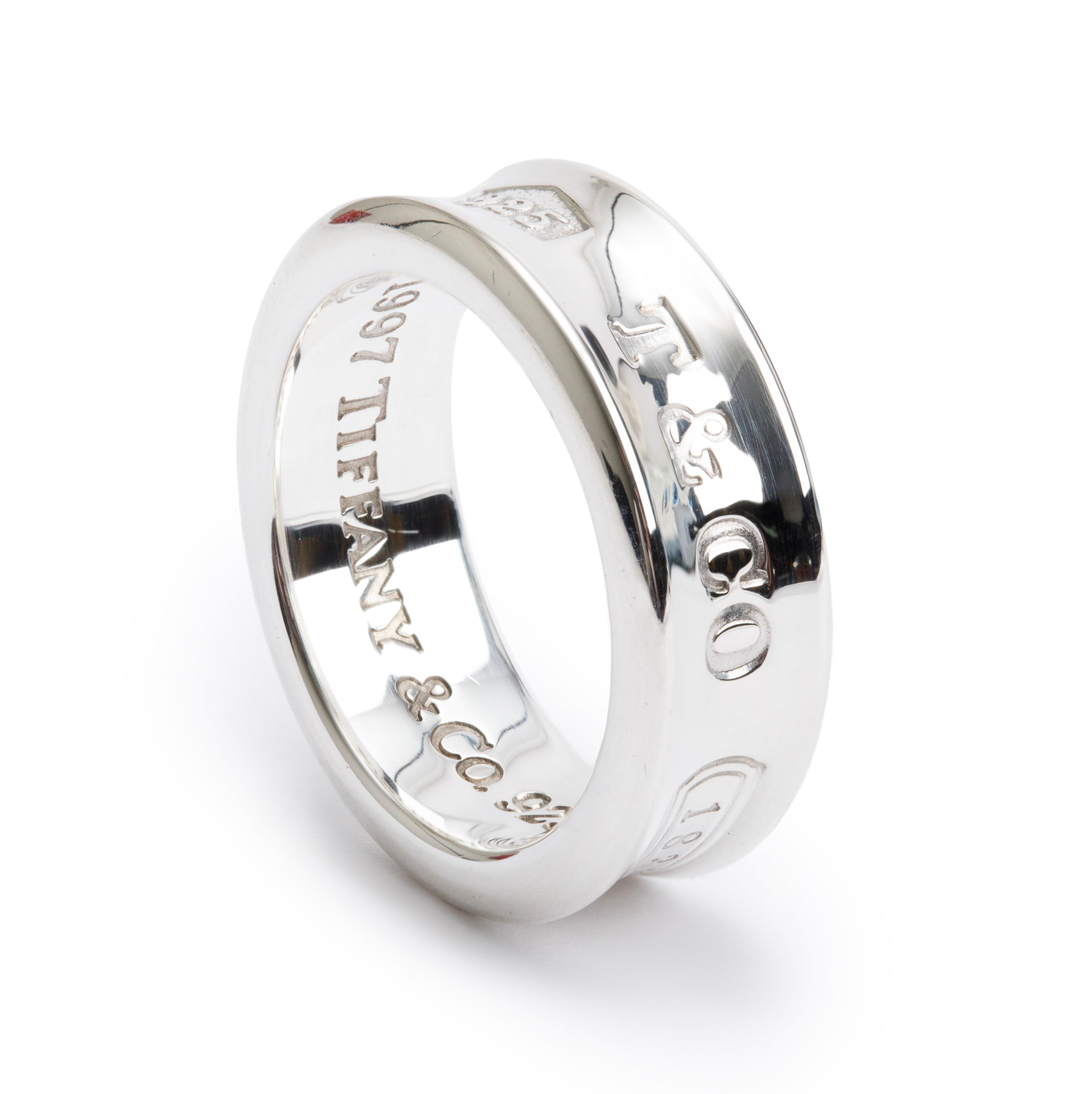 Tiffany & Co. Sterling Silver 1837 Ring, Size 6