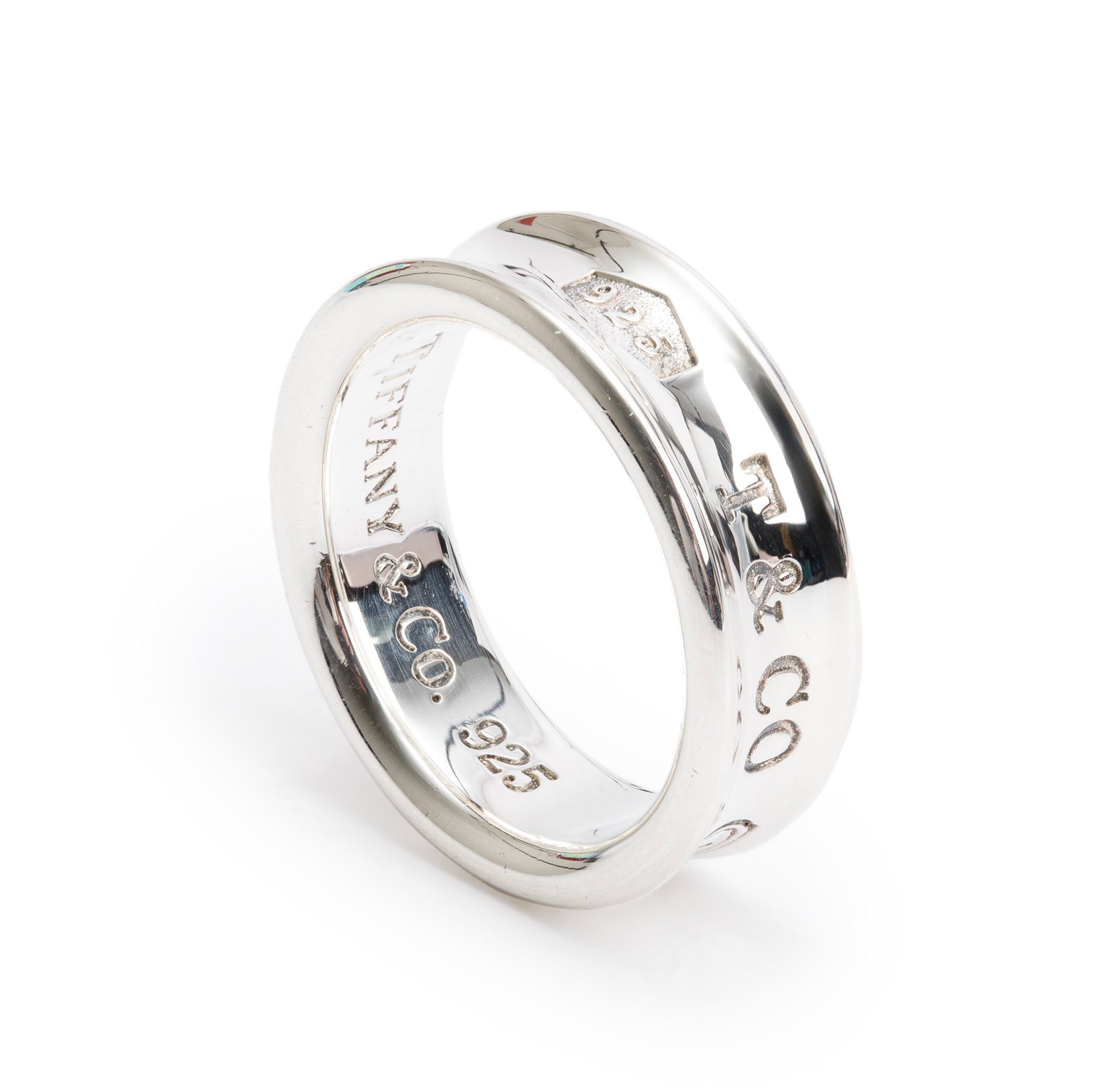 Tiffany & Co. Sterling Silver 1837 Ring, Size 6.75