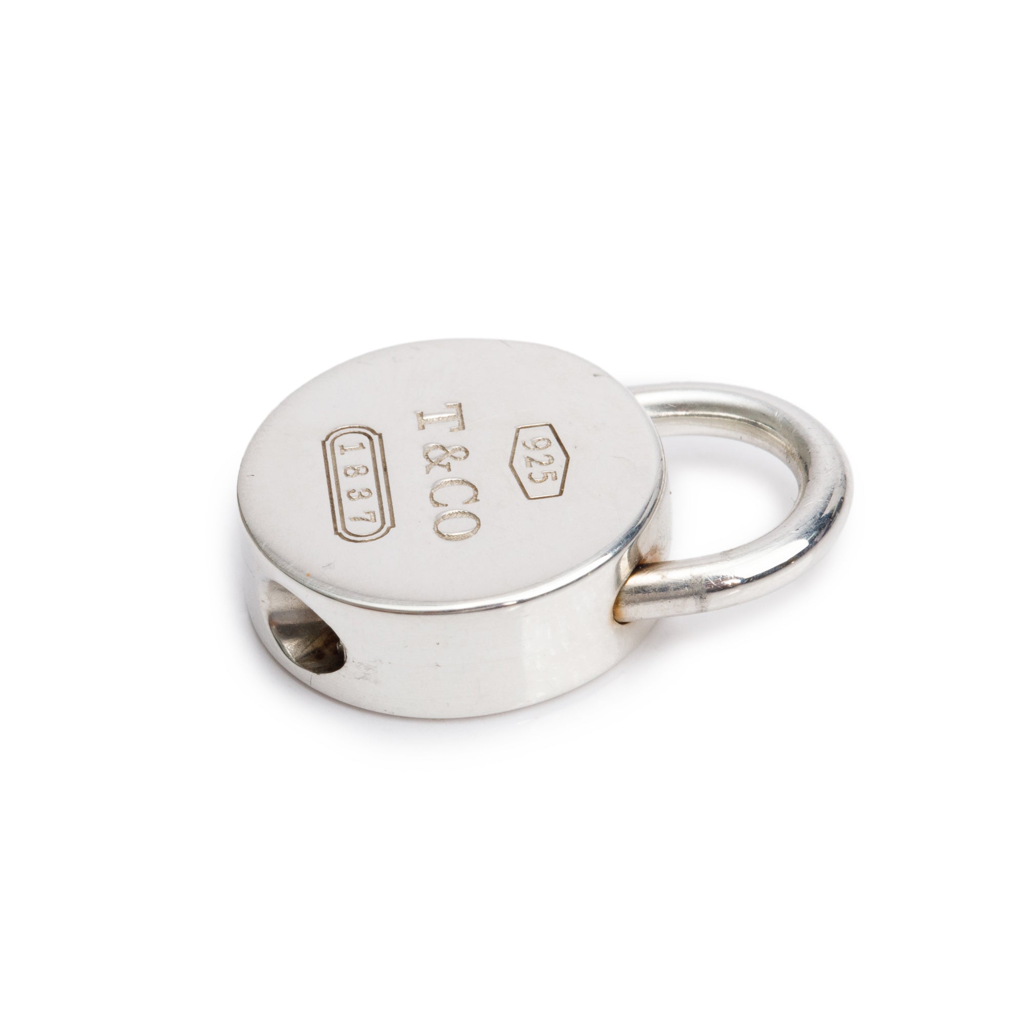 Tiffany & Co. Sterling Silver 1837 Round Lock Charm – Oliver Jewellery