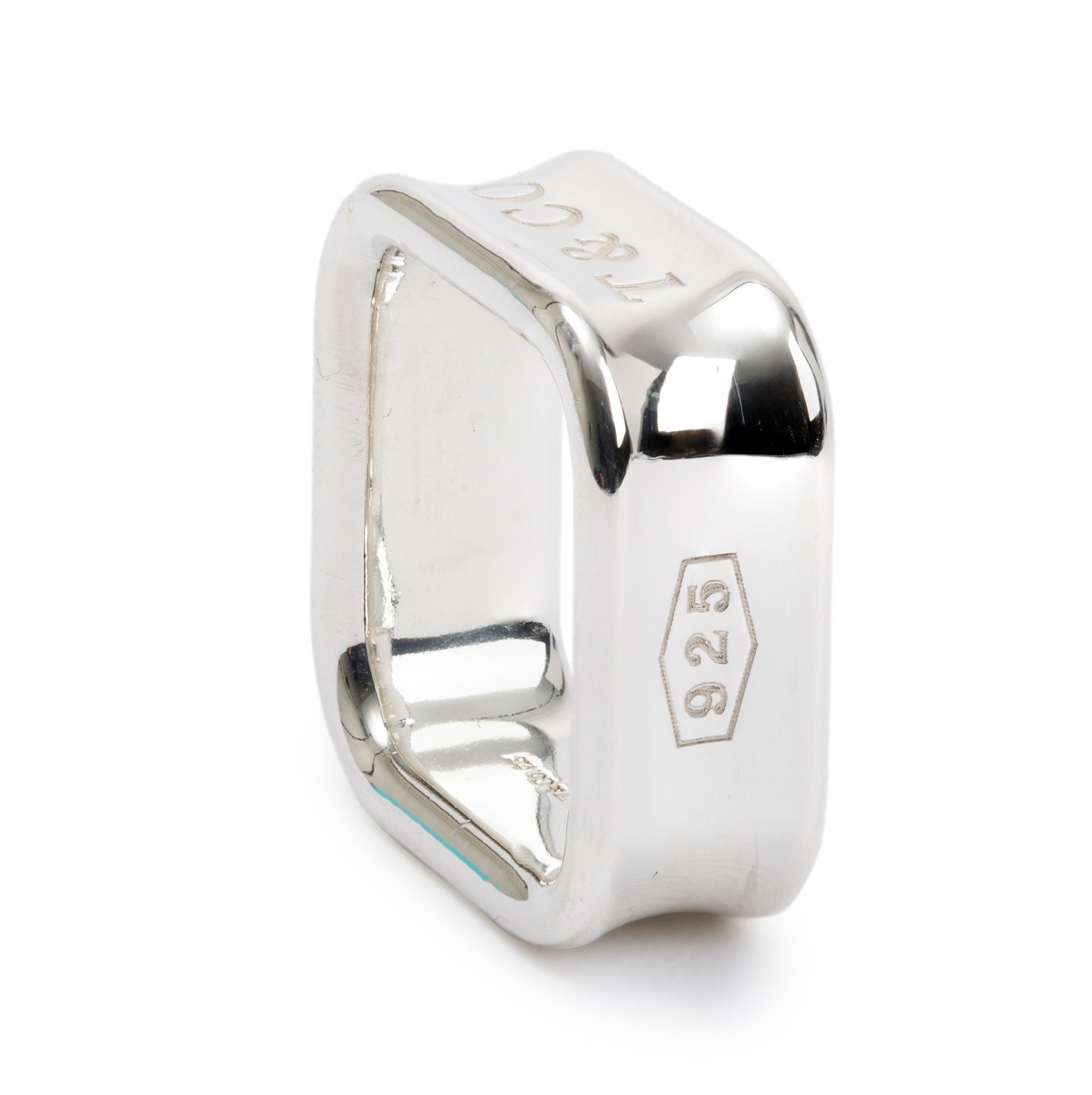 Tiffany & Co. Sterling Silver 1837 Square Ring, Size 5
