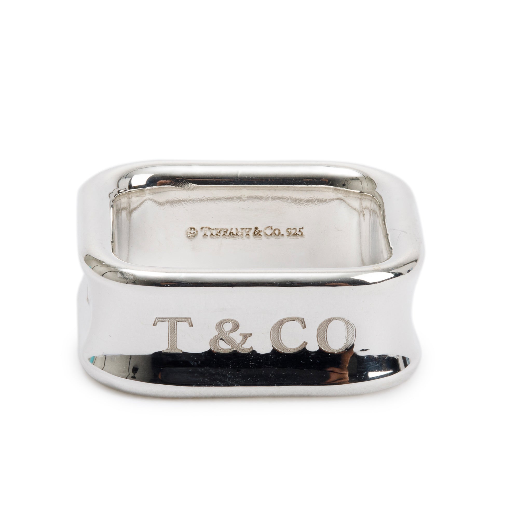 Tiffany & Co. Sterling Silver 1837 Square Ring, Size 5