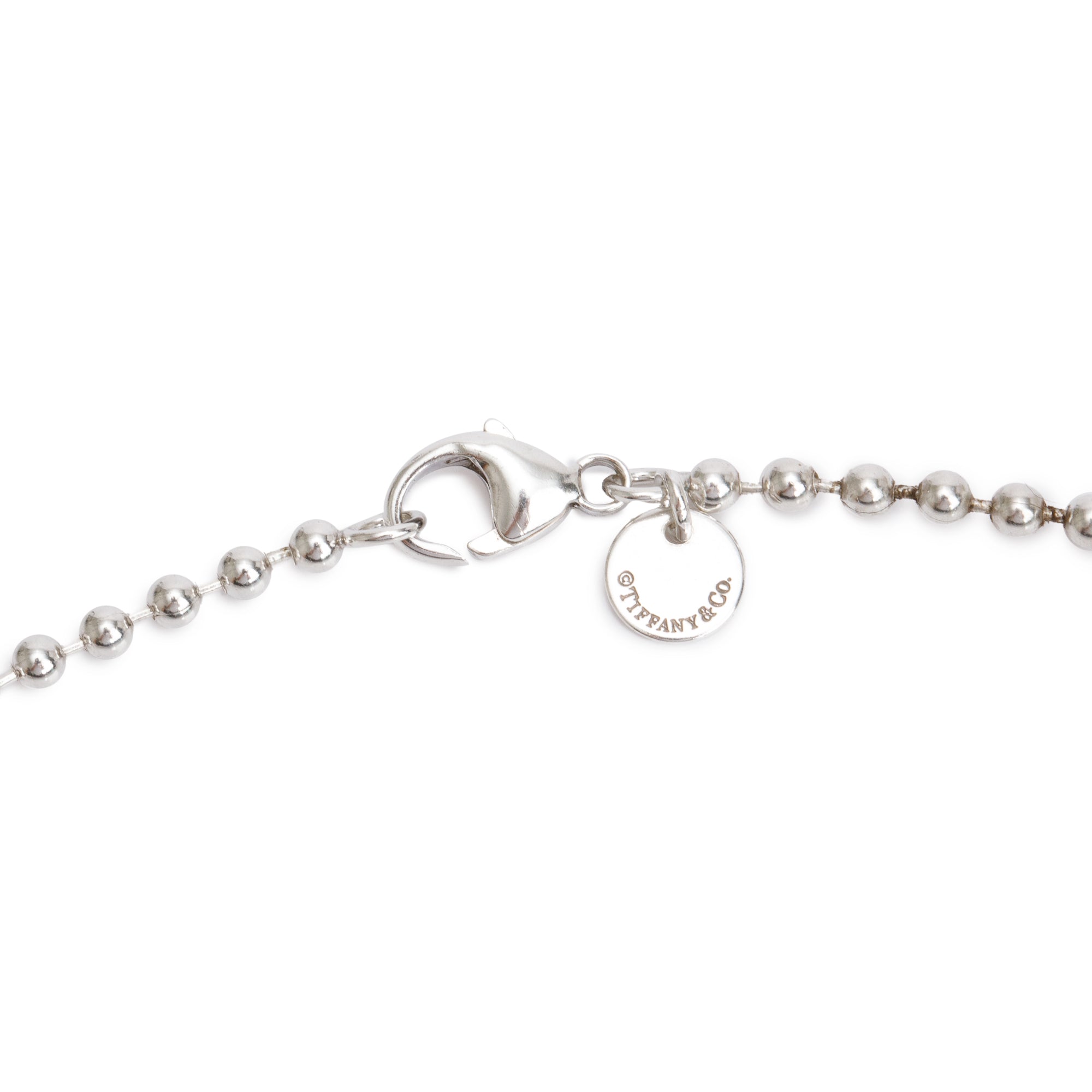 Tiffany & Co. Sterling Silver 1837 Tag Pendant Necklace