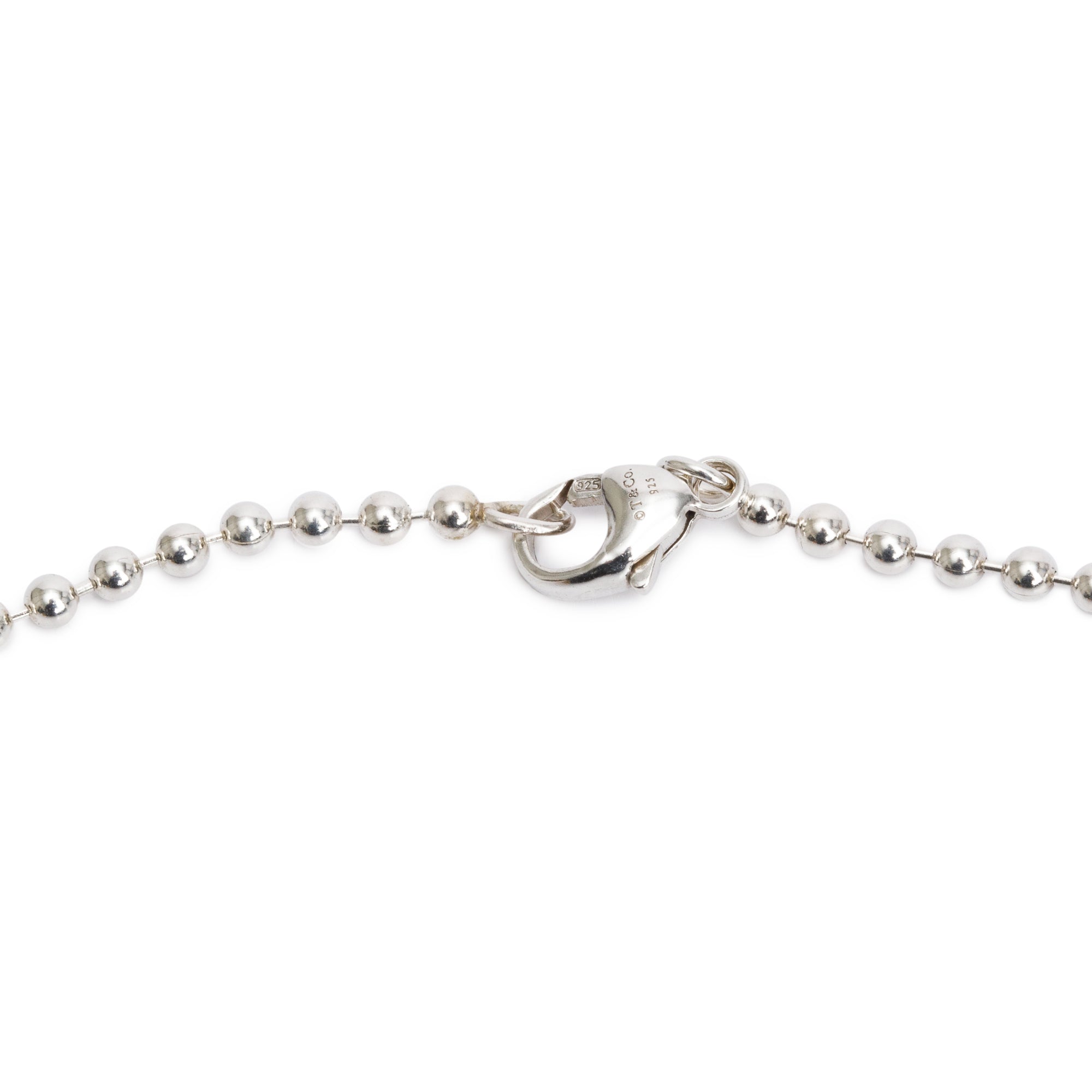 Tiffany & Co. Sterling Silver 1837 Tag Pendant Necklace