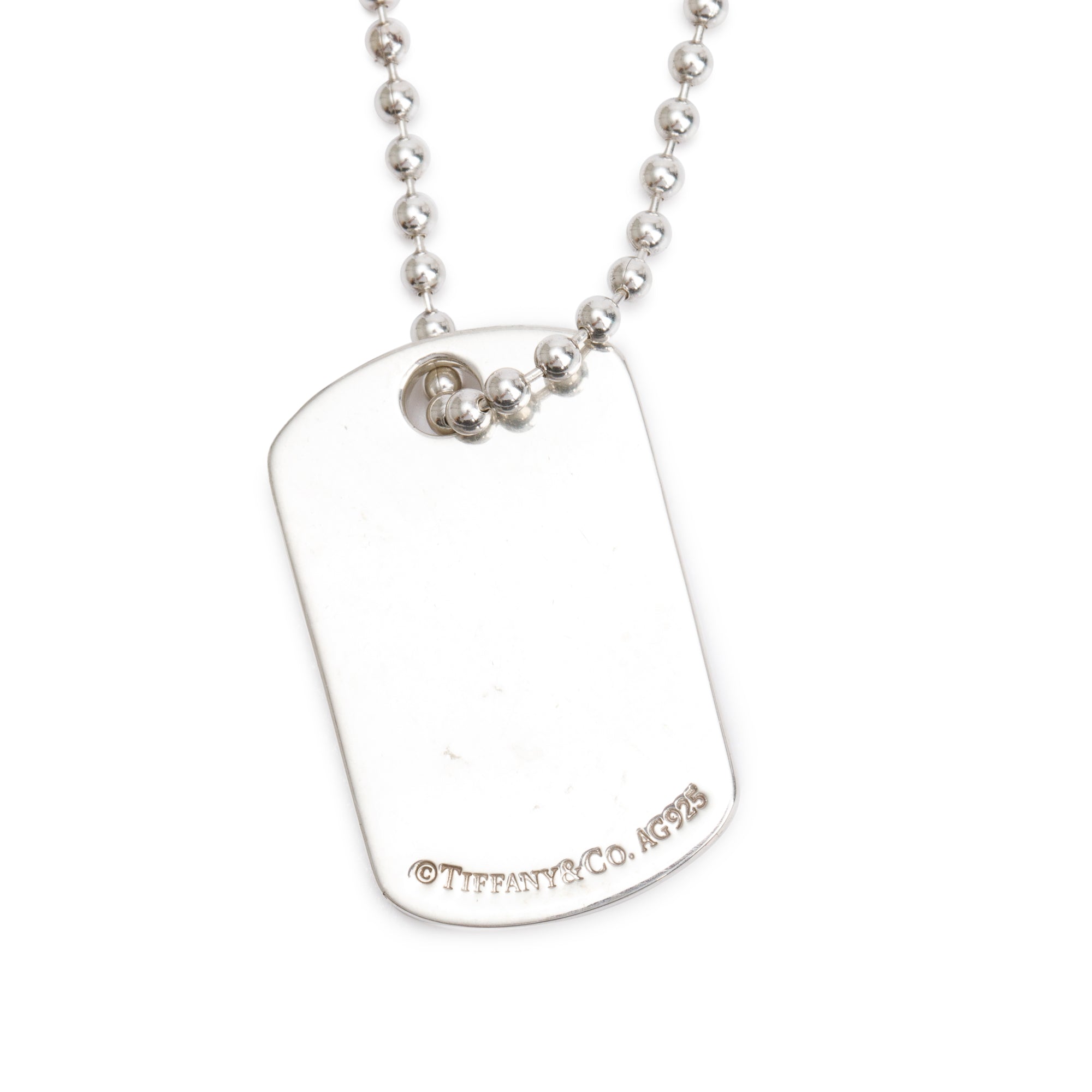Tiffany & Co. Sterling Silver 1837 Tag Pendant Necklace