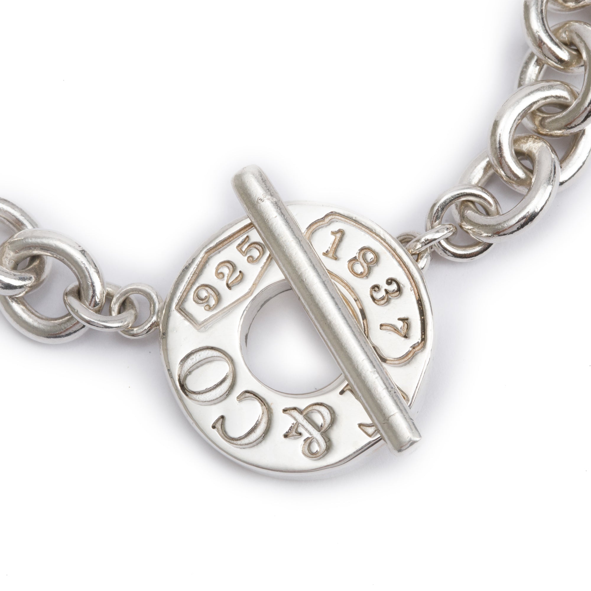 Tiffany & Co. Sterling Silver 1837 Toggle Bracelet