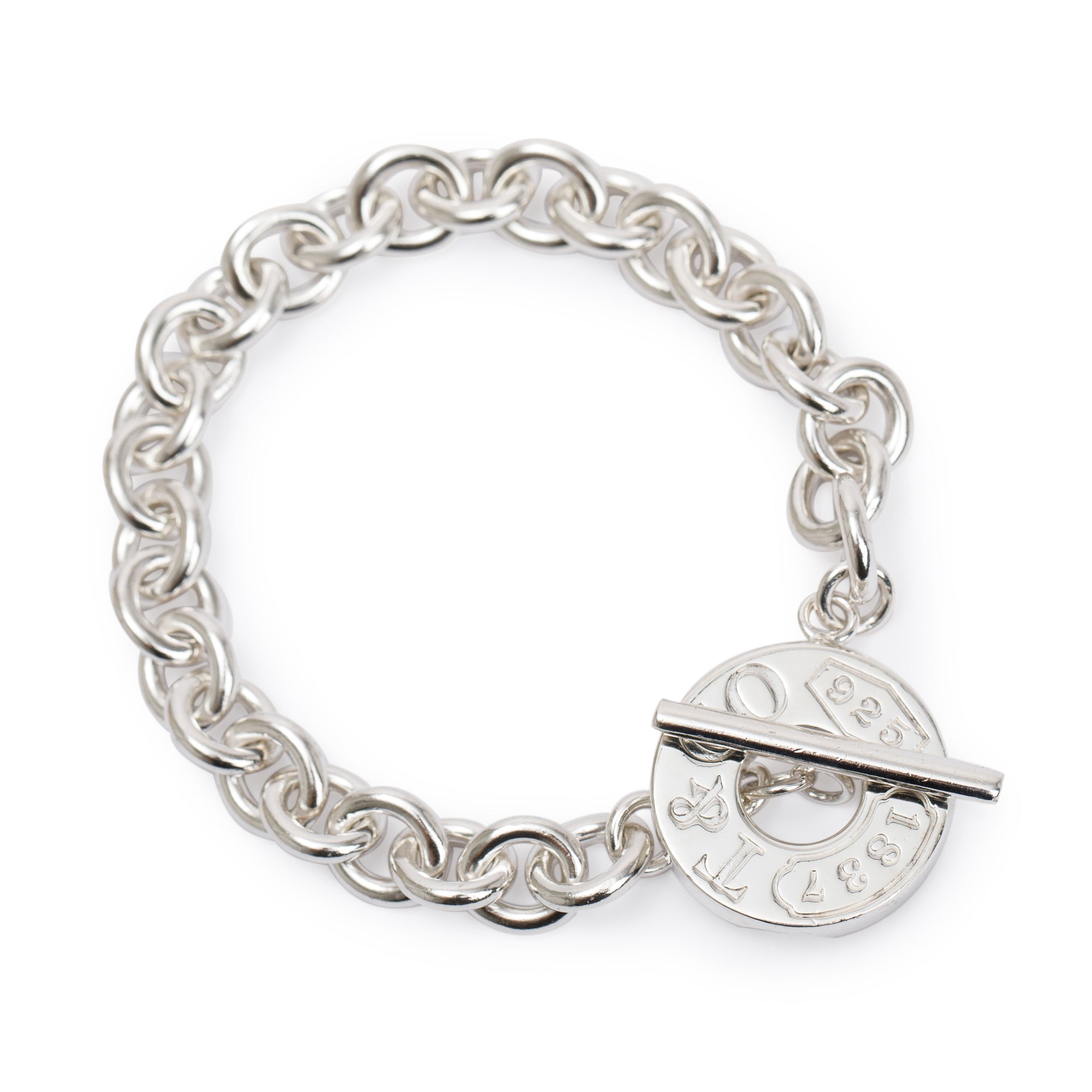 Tiffany & Co. Sterling Silver 1837 Toggle Bracelet