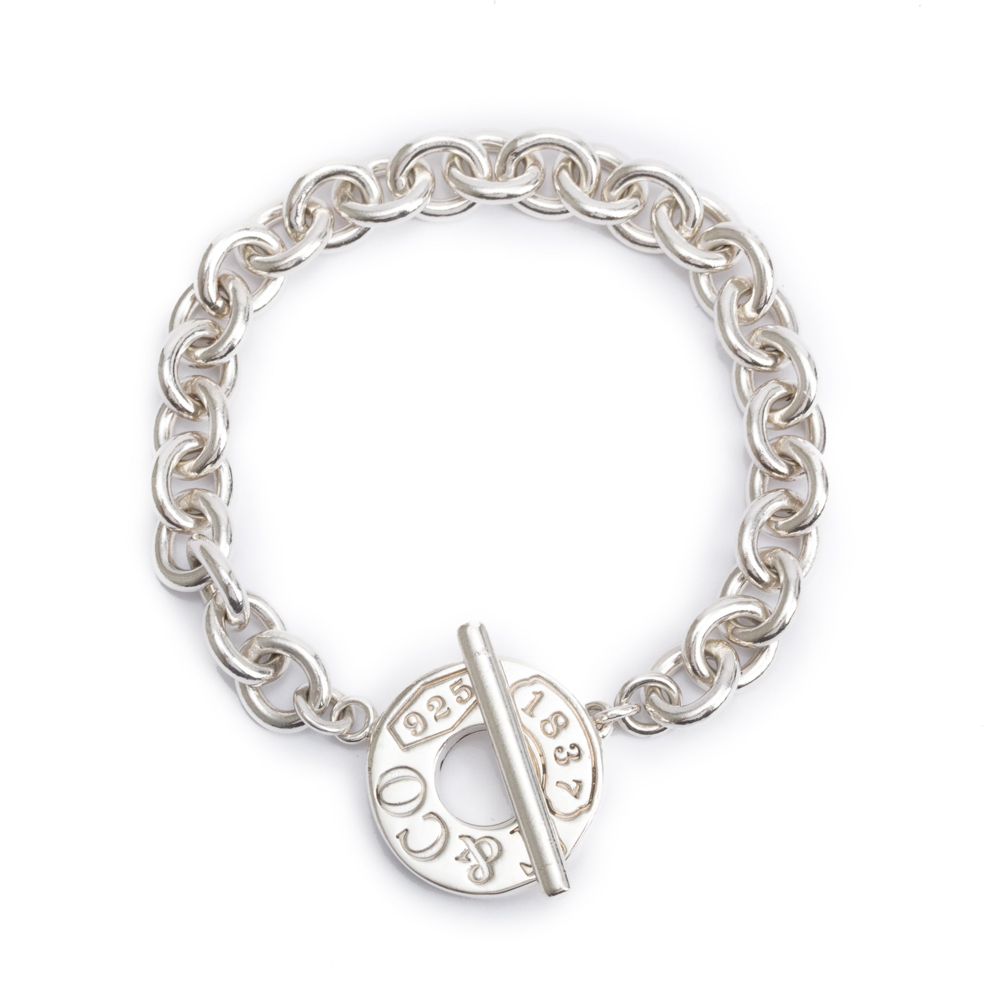 Tiffany & Co. Sterling Silver 1837 Toggle Bracelet
