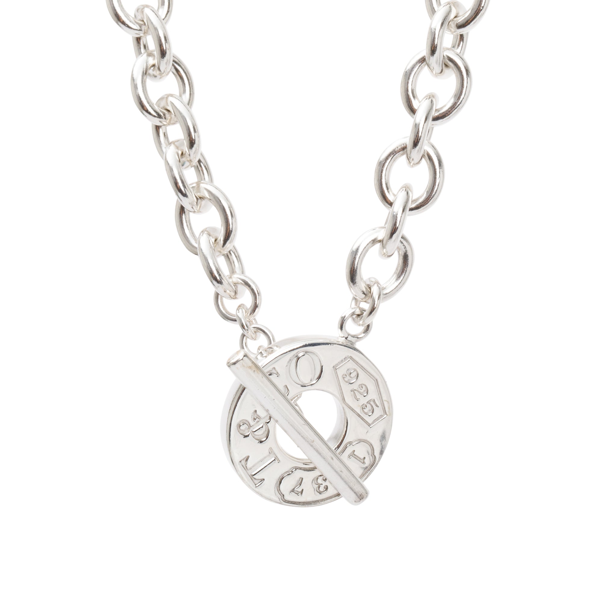 Tiffany & Co. Sterling Silver 1837 Toggle Necklace