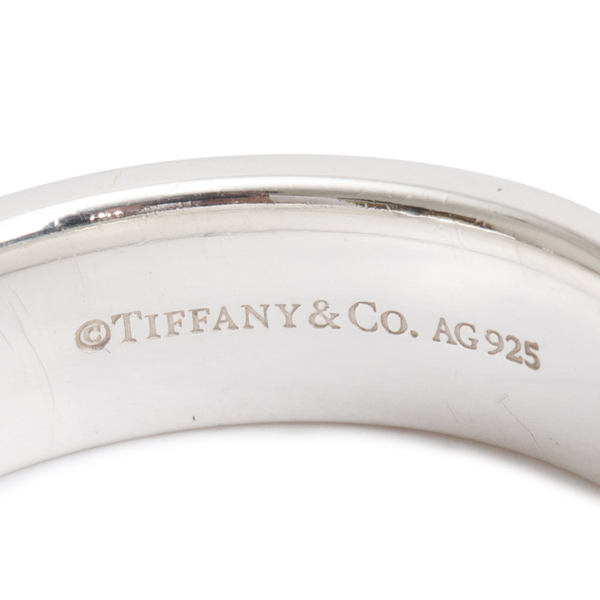 Tiffany & Co. Sterling Silver 6 MM T Narrow Ring, Size 9.25