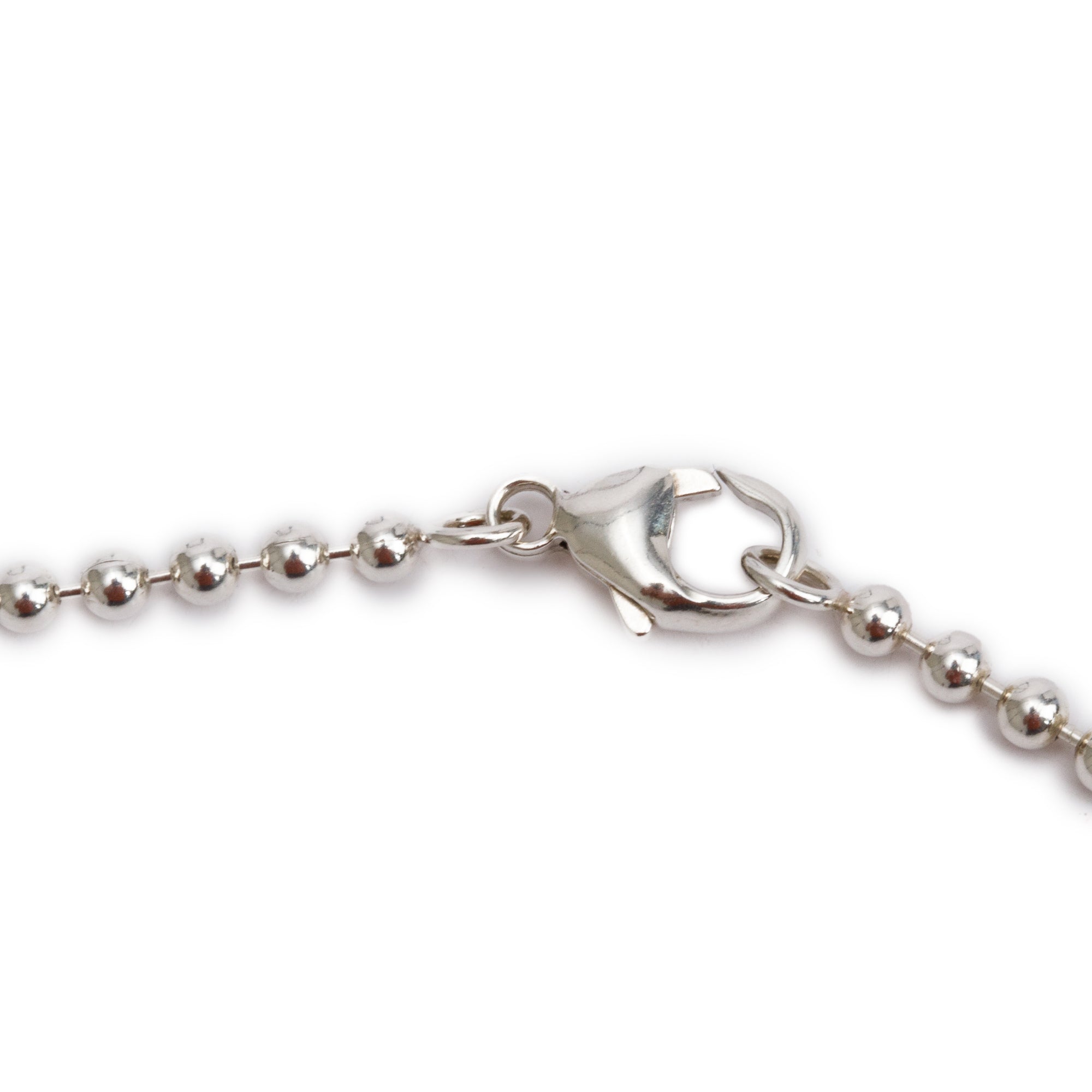 Tiffany & Co. Sterling Silver Alphabet Letter 'L' Medium Round Tag Pendant Necklace