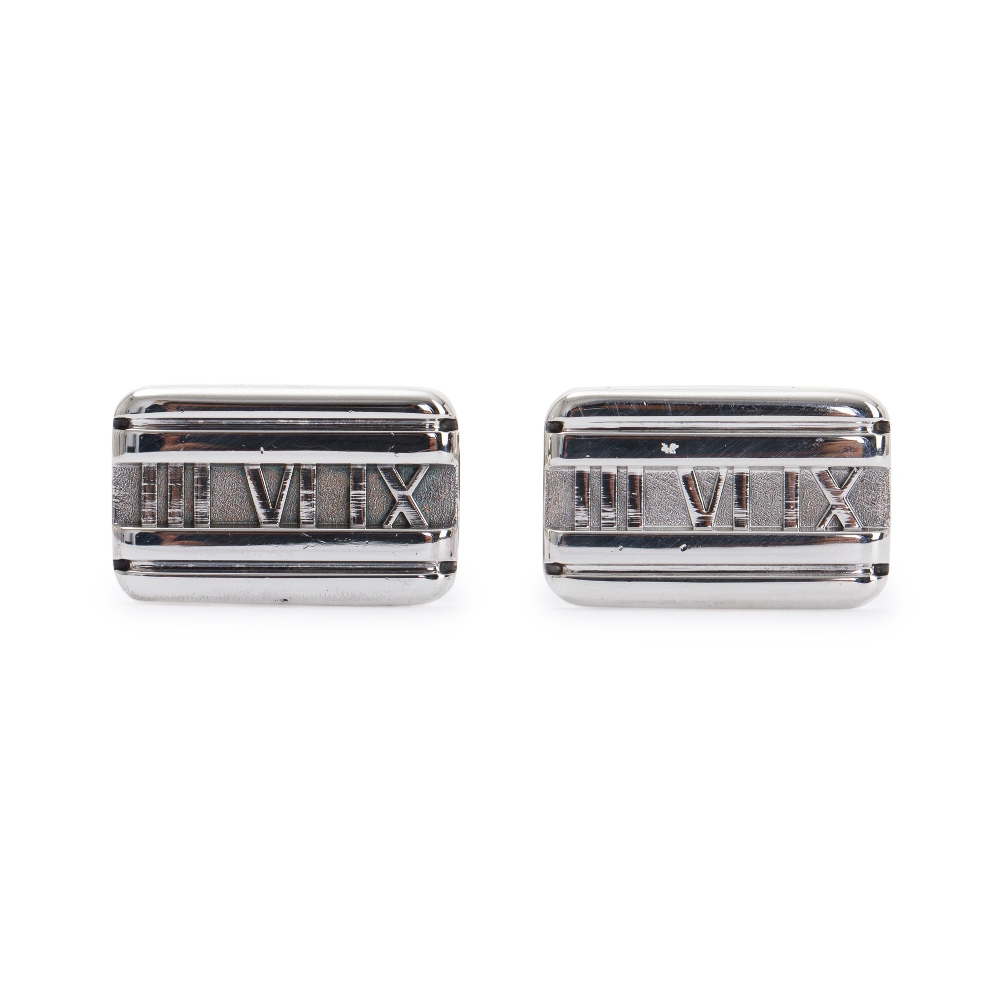 Tiffany & Co. Sterling Silver Atlas Cufflinks – Oliver Jewellery