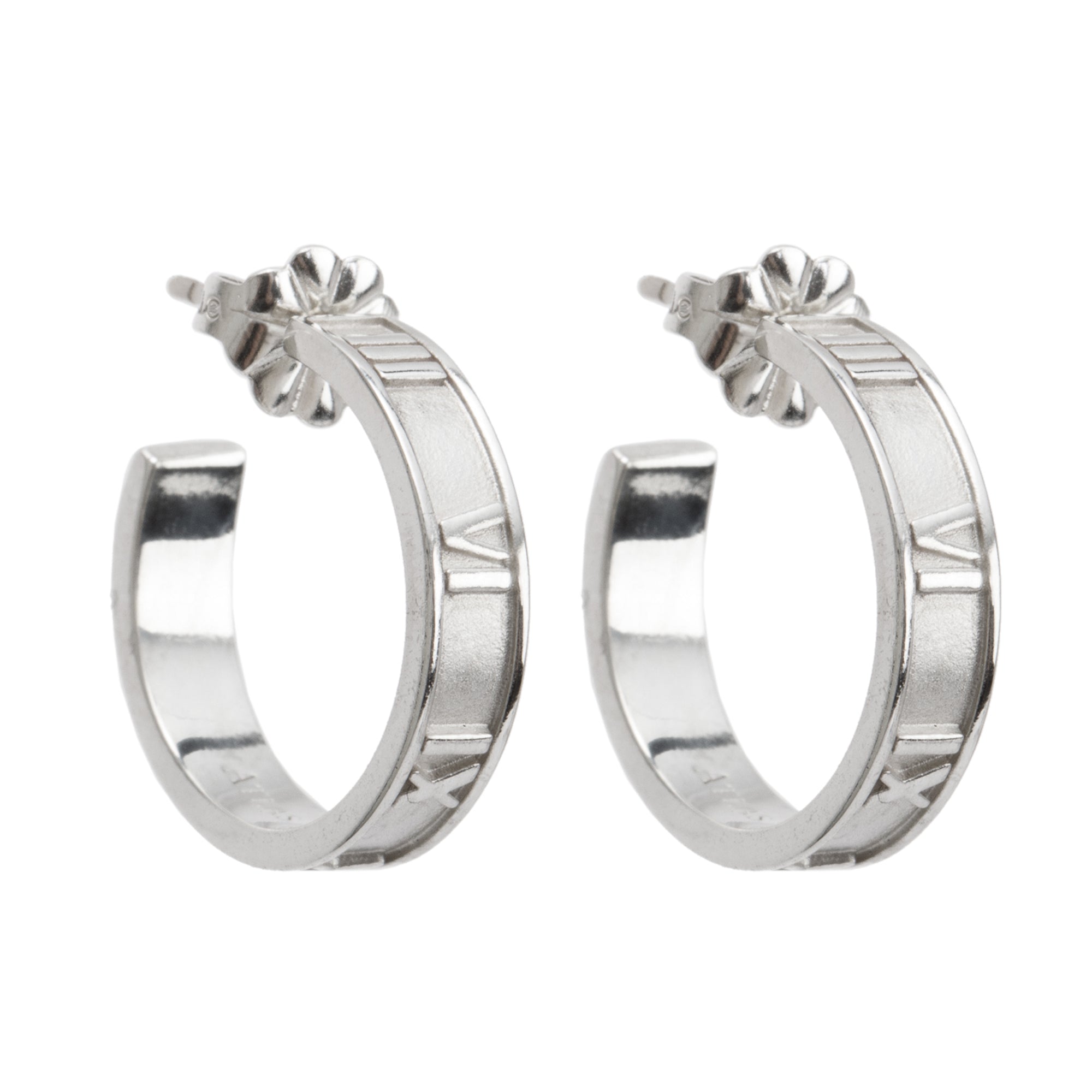 Tiffany & Co. Sterling Silver Atlas Hoop Earrings