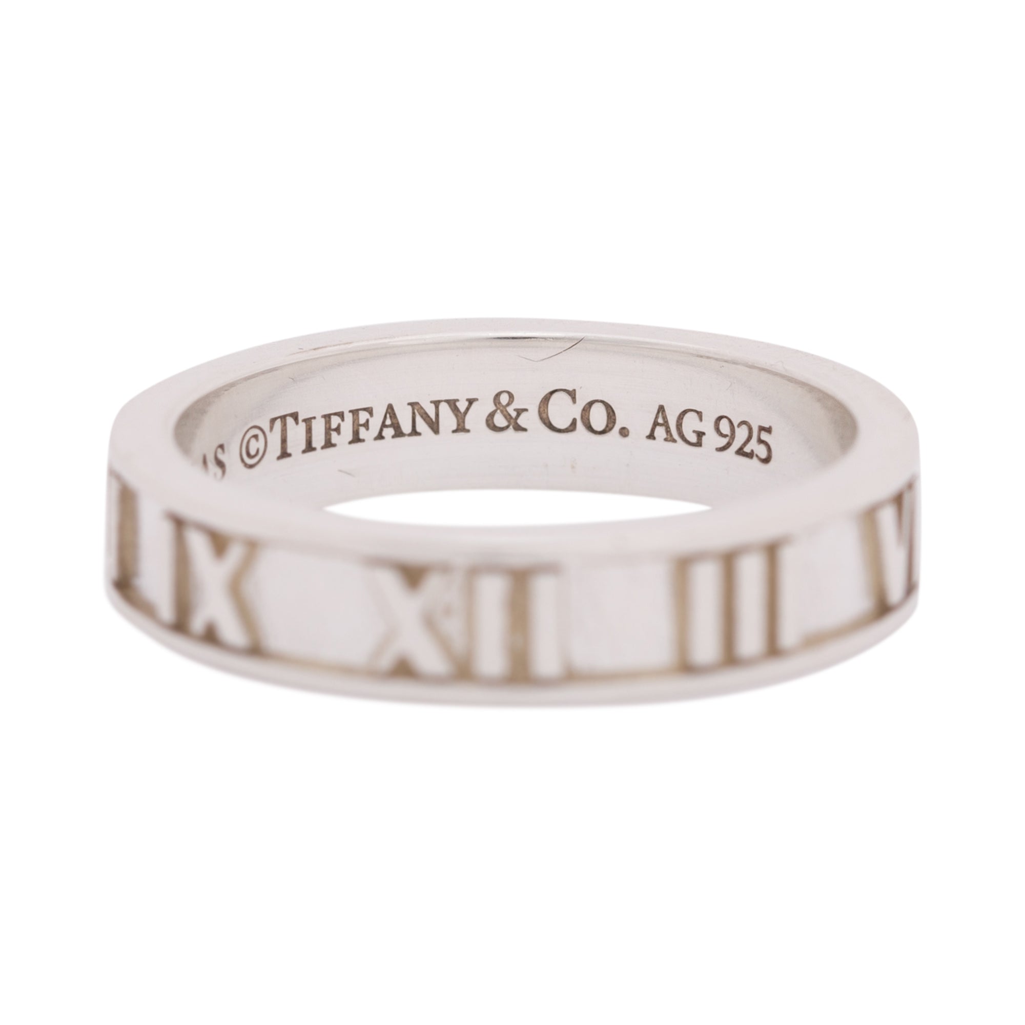 Tiffany & Co. Sterling Silver Atlas Narrow Ring