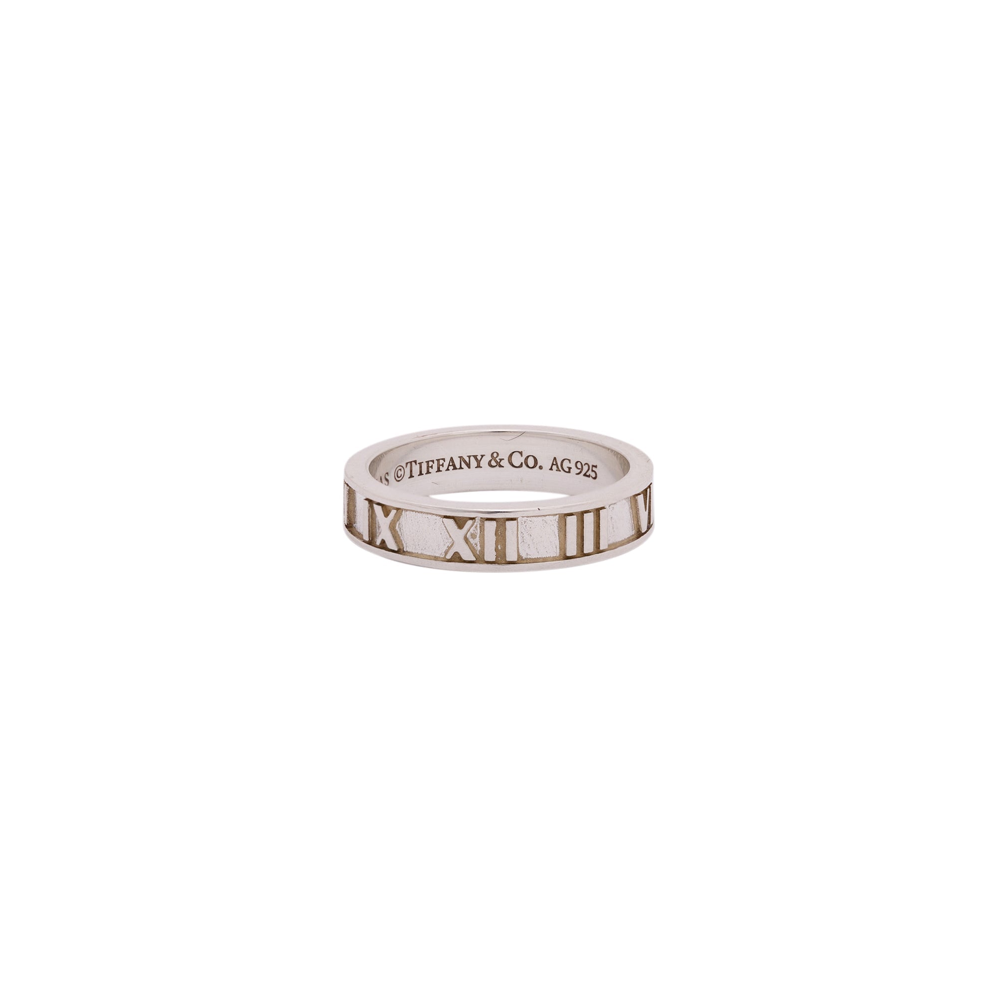 Tiffany & Co. Sterling Silver Atlas Narrow Ring