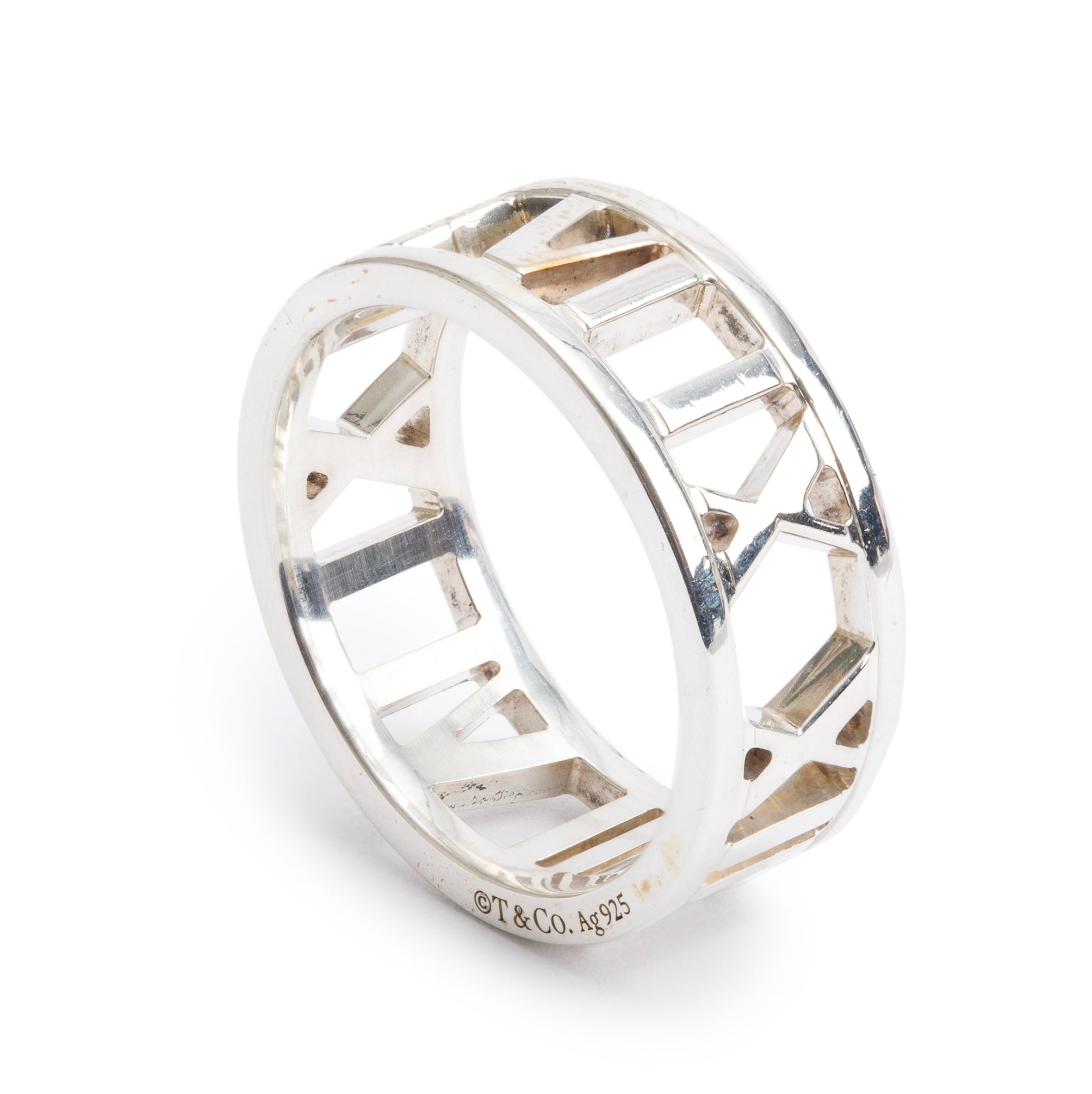 Tiffany & Co. Sterling Silver Atlas Open Ring, Size 5